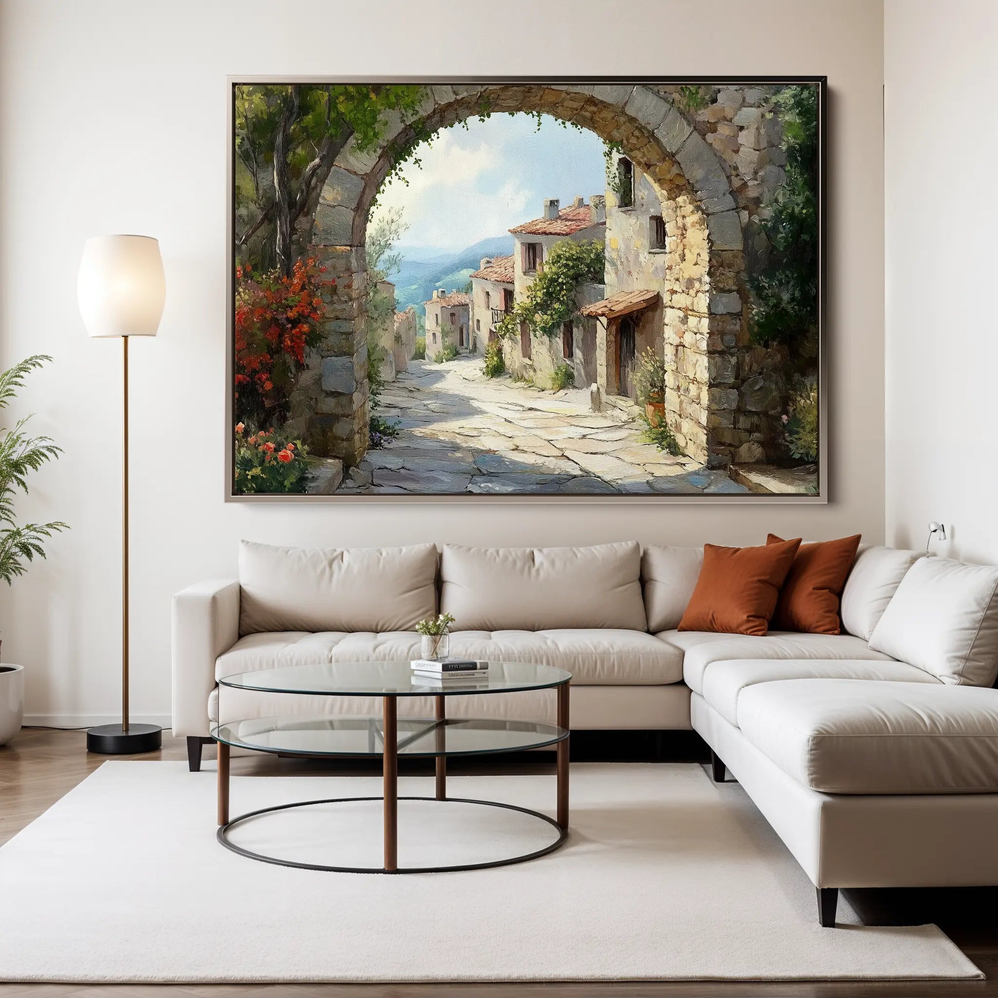 Landscape Canvas Wall Art WAD258-L 90 x 60 cm / Stretched on hidden frame