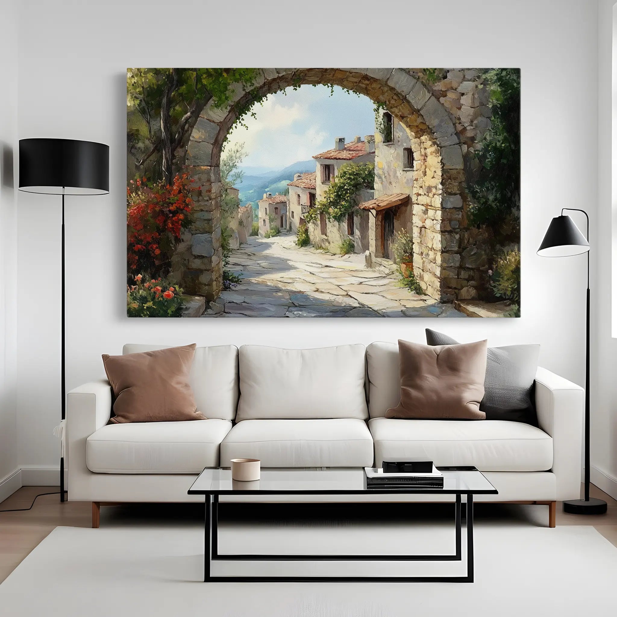 Landscape Canvas Wall Art WAD258-L 90 x 60 cm / Stretched on hidden frame