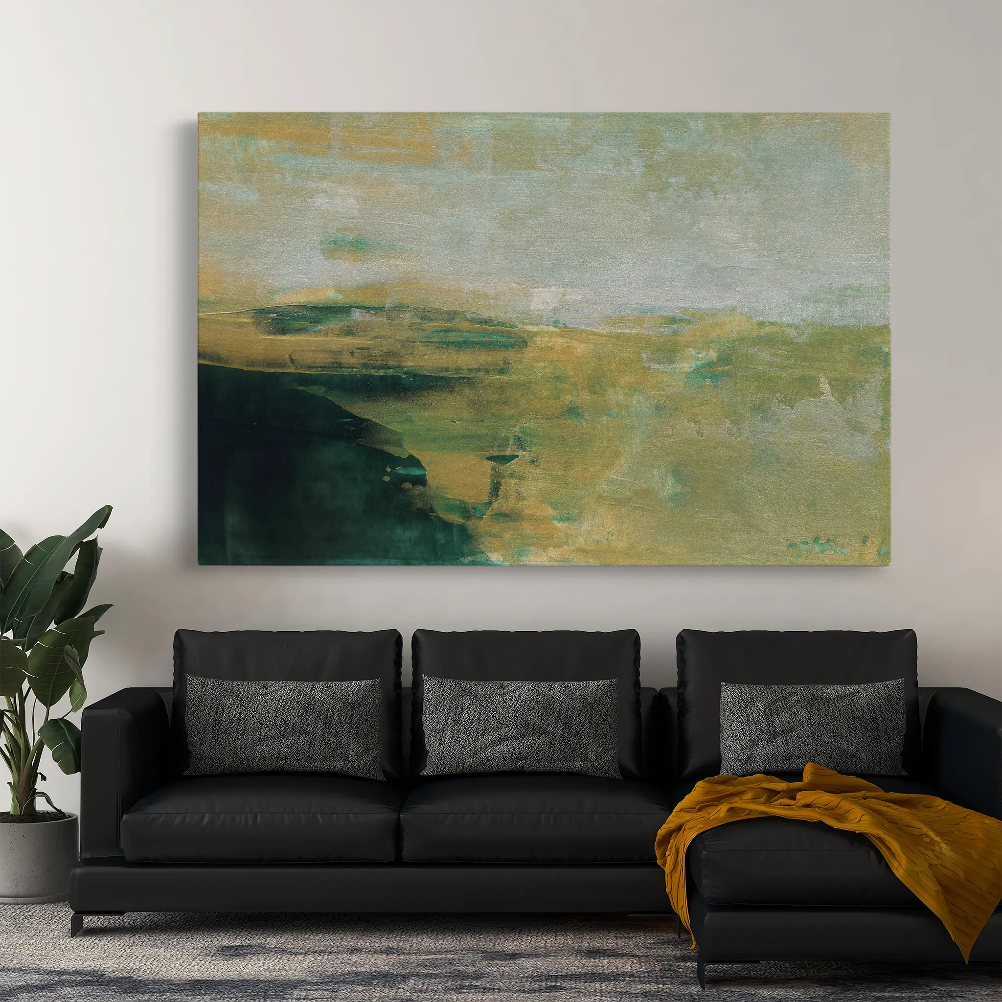 Abstract Canvas Wall Art WAD259-A 90 x 60 cm / Stretched on hidden frame