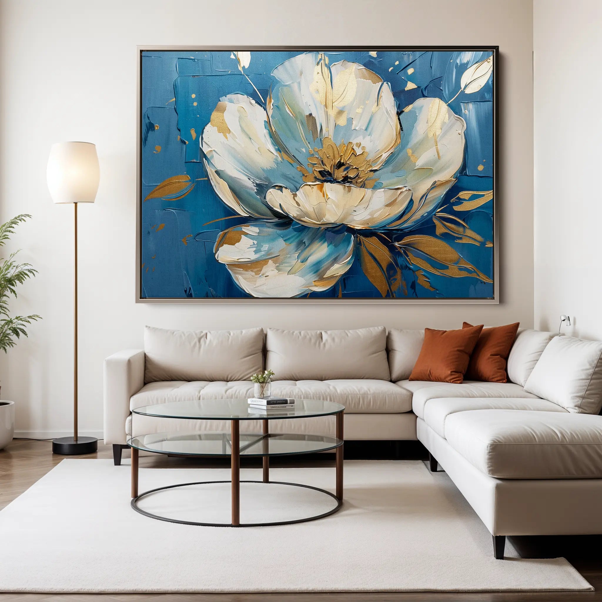 Floral Canvas Wall Art WAD260-F 90 x 60 cm / Stretched on hidden frame