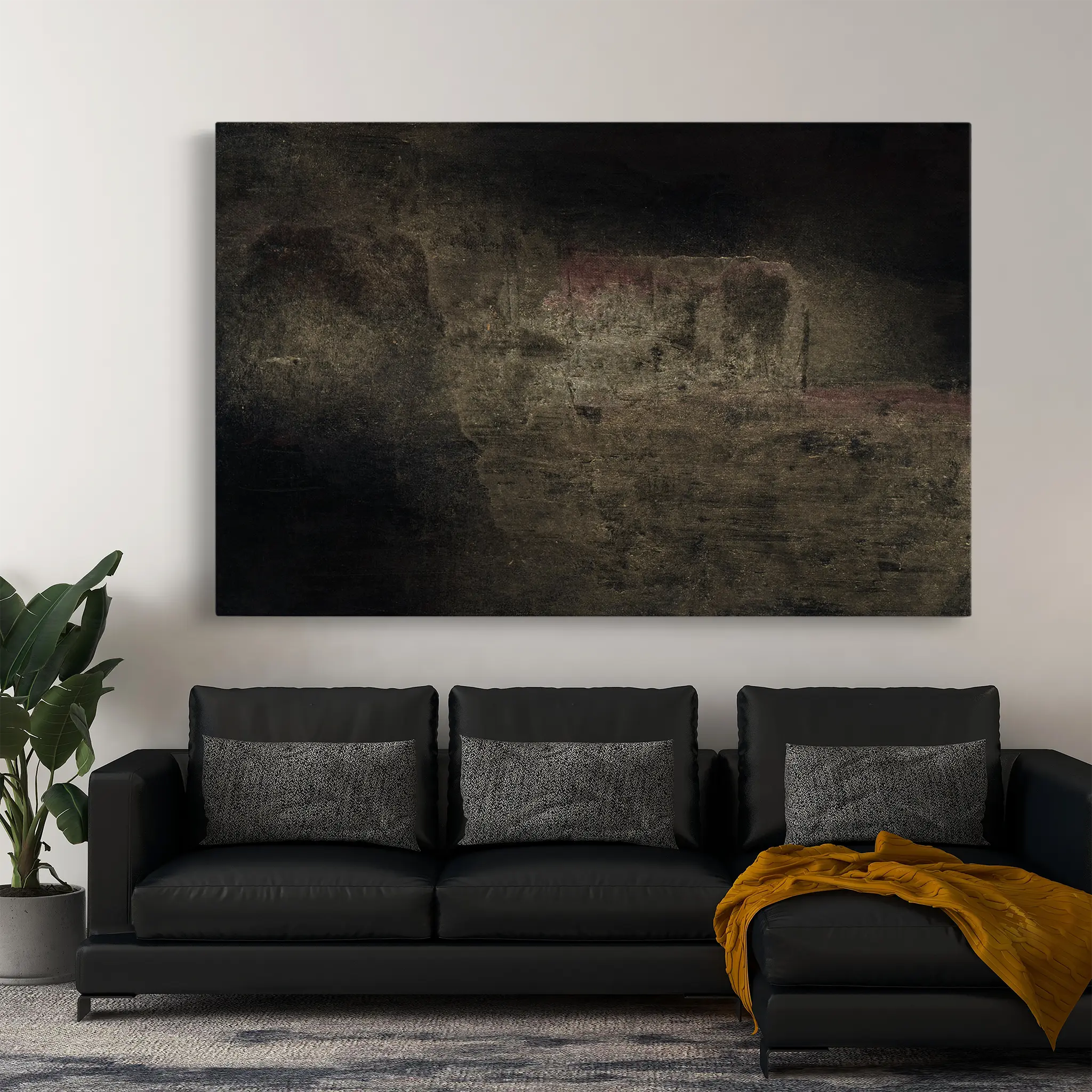 Abstract Canvas Wall Art WAD261-A 90 x 60 cm / Stretched on hidden frame