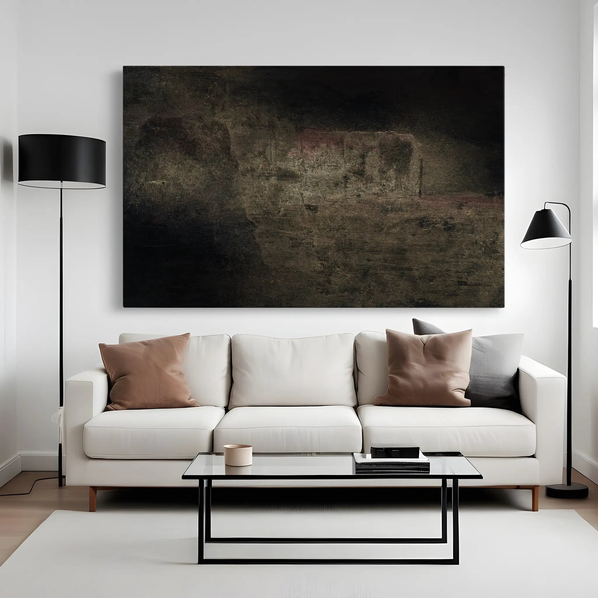 Abstract Canvas Wall Art WAD261-A 90 x 60 cm / Stretched on hidden frame