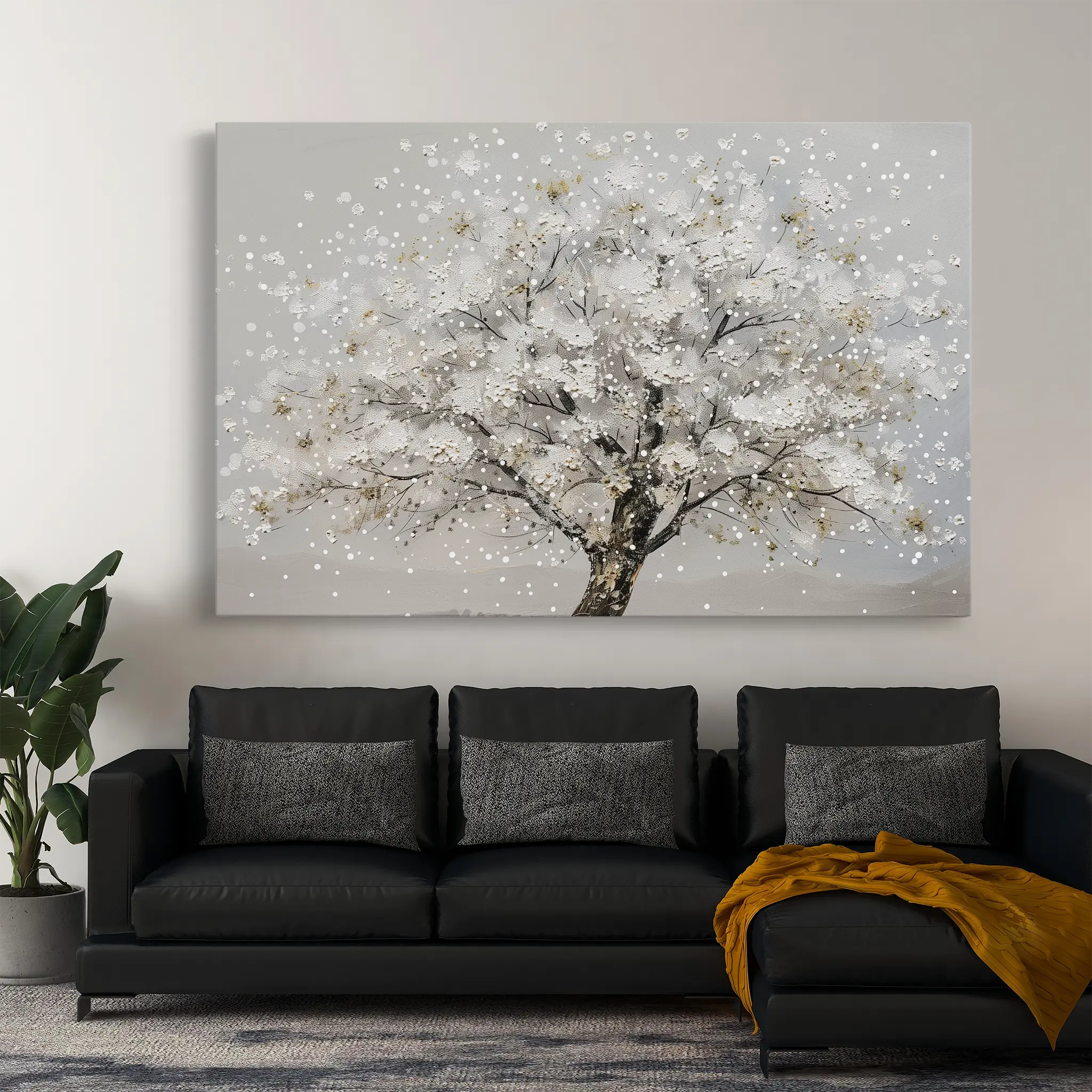 Floral Canvas Wall Art WAD261-F 90 x 60 cm / Stretched on hidden frame