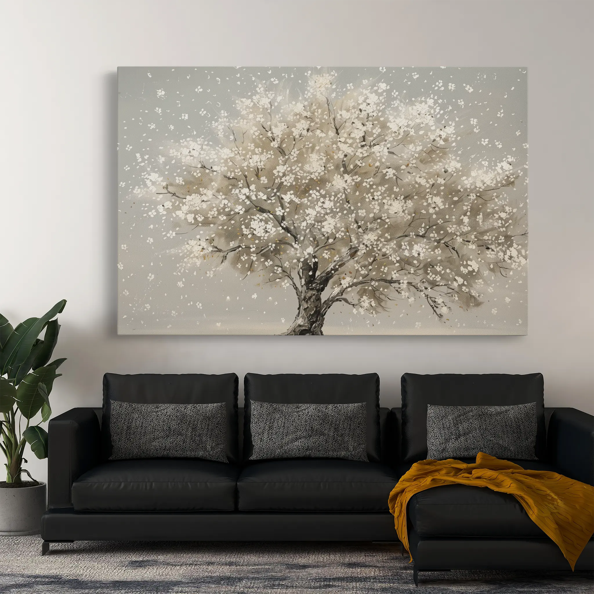 Floral Canvas Wall Art WAD262-F 90 x 60 cm / Stretched on hidden frame