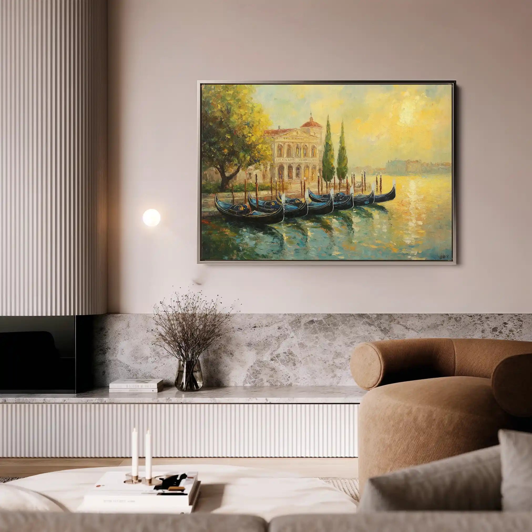 Landscape 262 Canvas Art 90 x 60 cm / Stretched on hidden frame