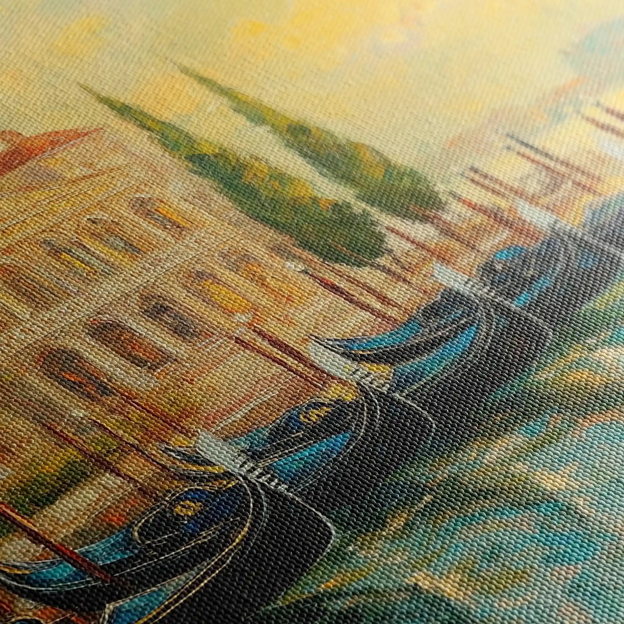 Landscape 262 Canvas Art 90 x 60 cm / Stretched on hidden frame