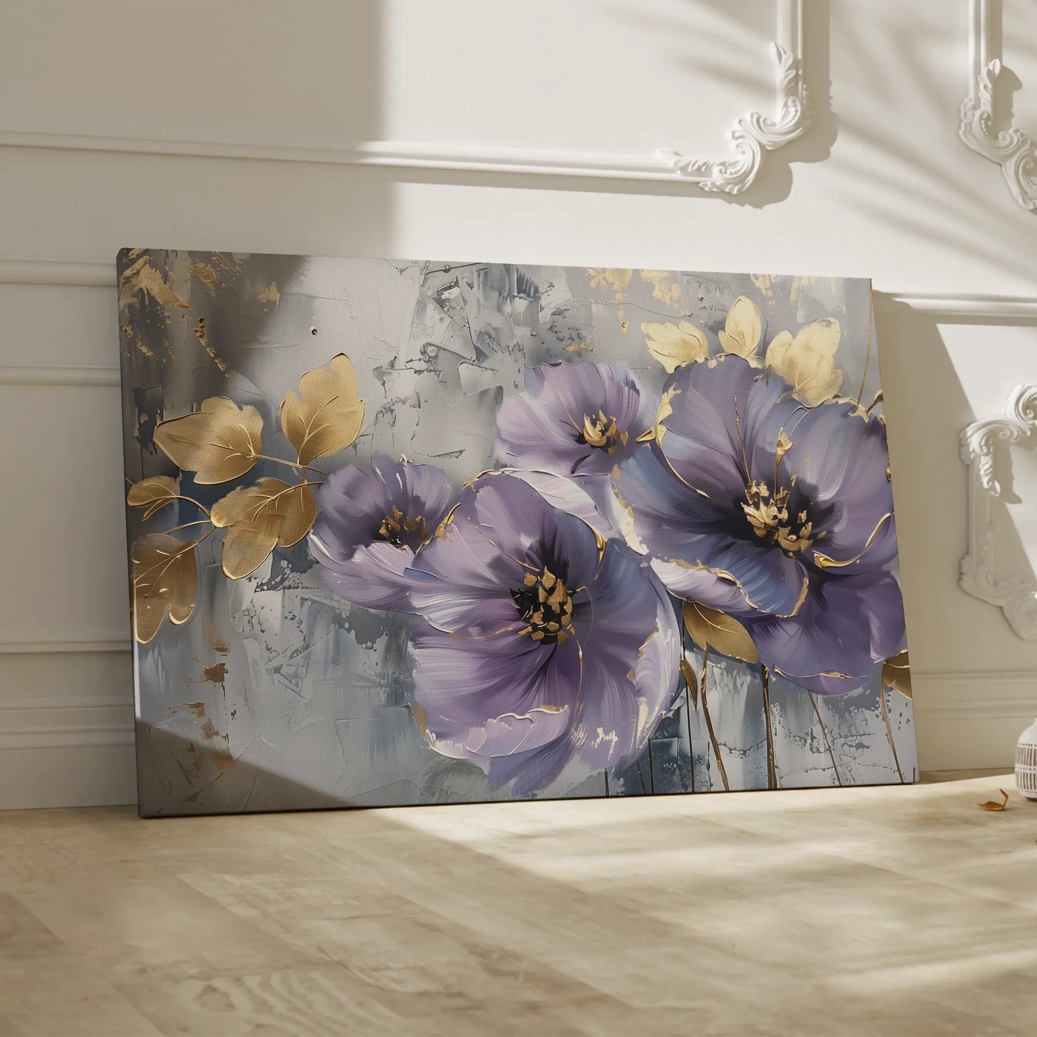 Floral Canvas Wall Art WAD263-F 90 x 60 cm / Stretched on hidden frame