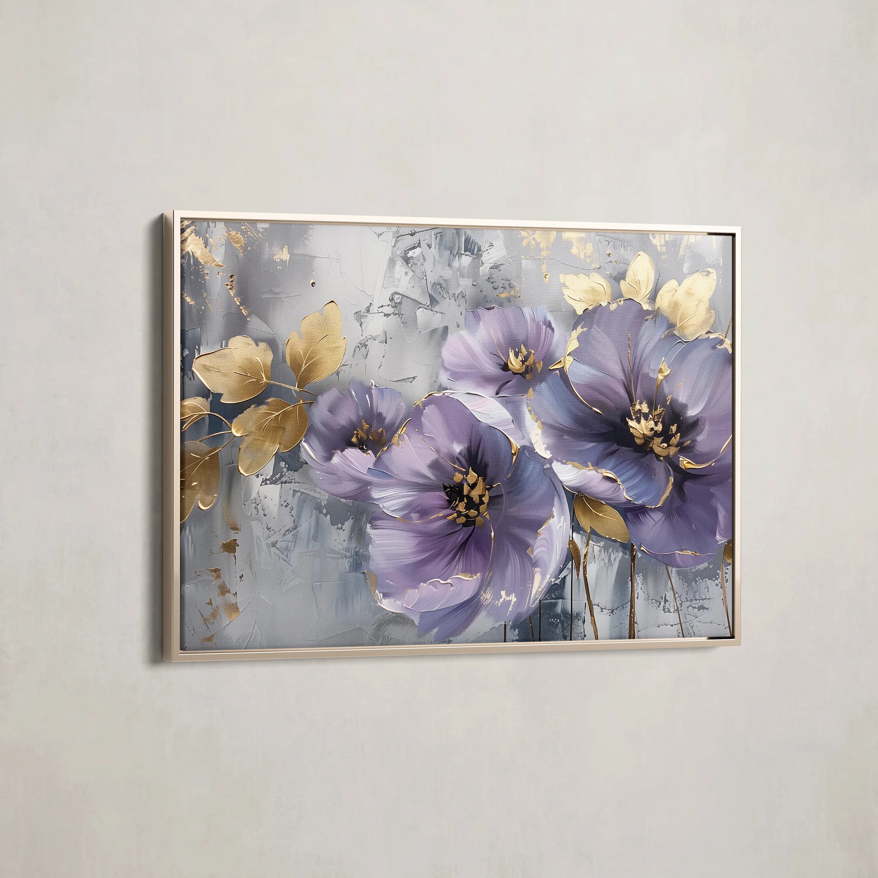 Floral Canvas Wall Art WAD263-F 90 x 60 cm / Stretched on hidden frame