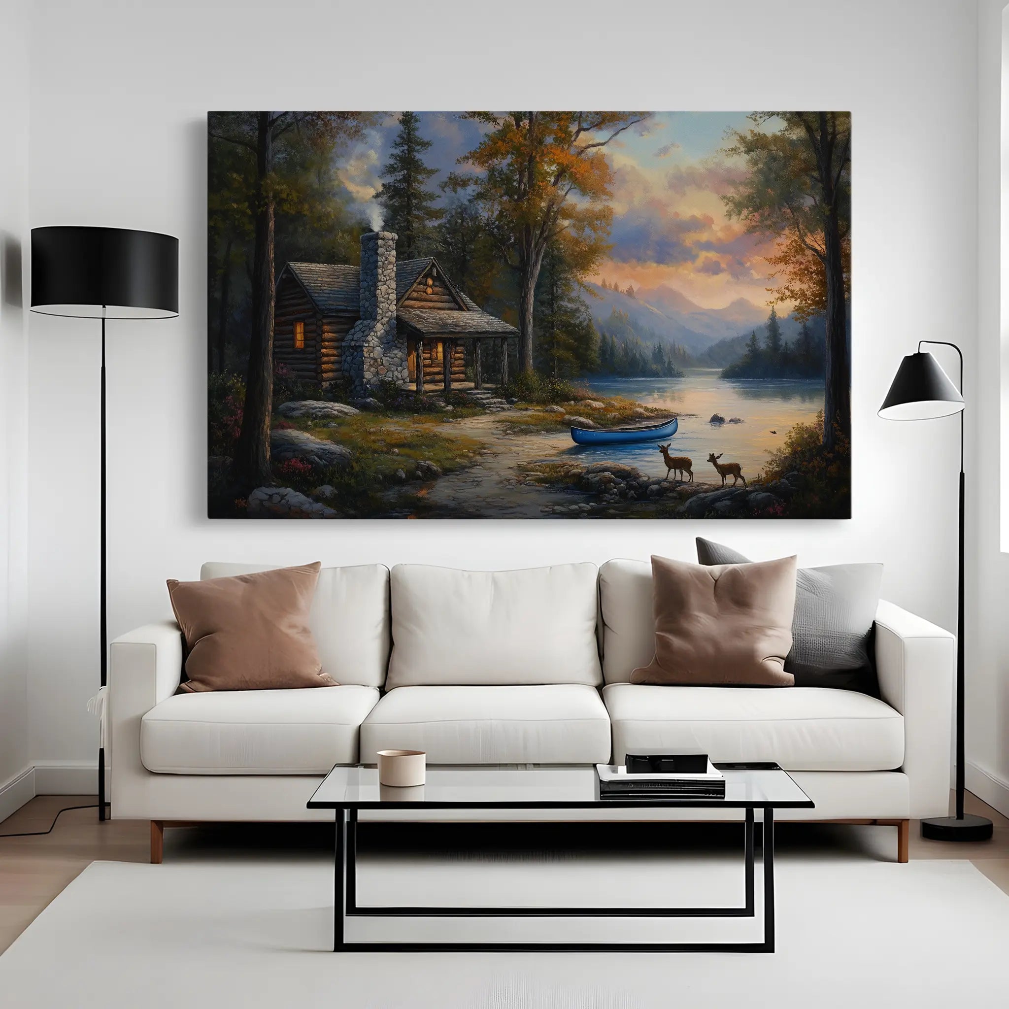 Landscape Canvas Wall Art WAD263-L 90 x 60 cm / Stretched on hidden frame