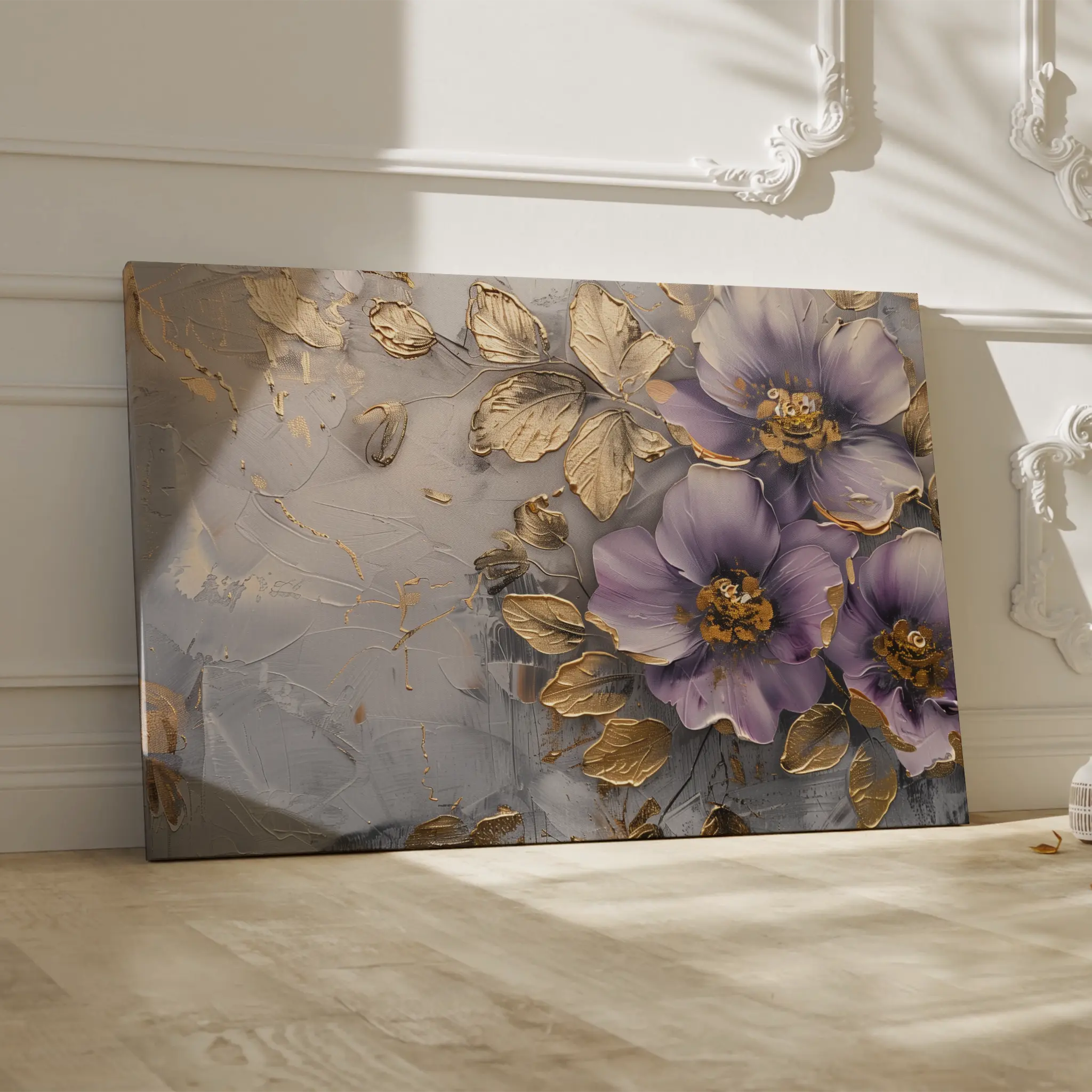 Floral Canvas Wall Art WAD264-F 90 x 60 cm / Stretched on hidden frame