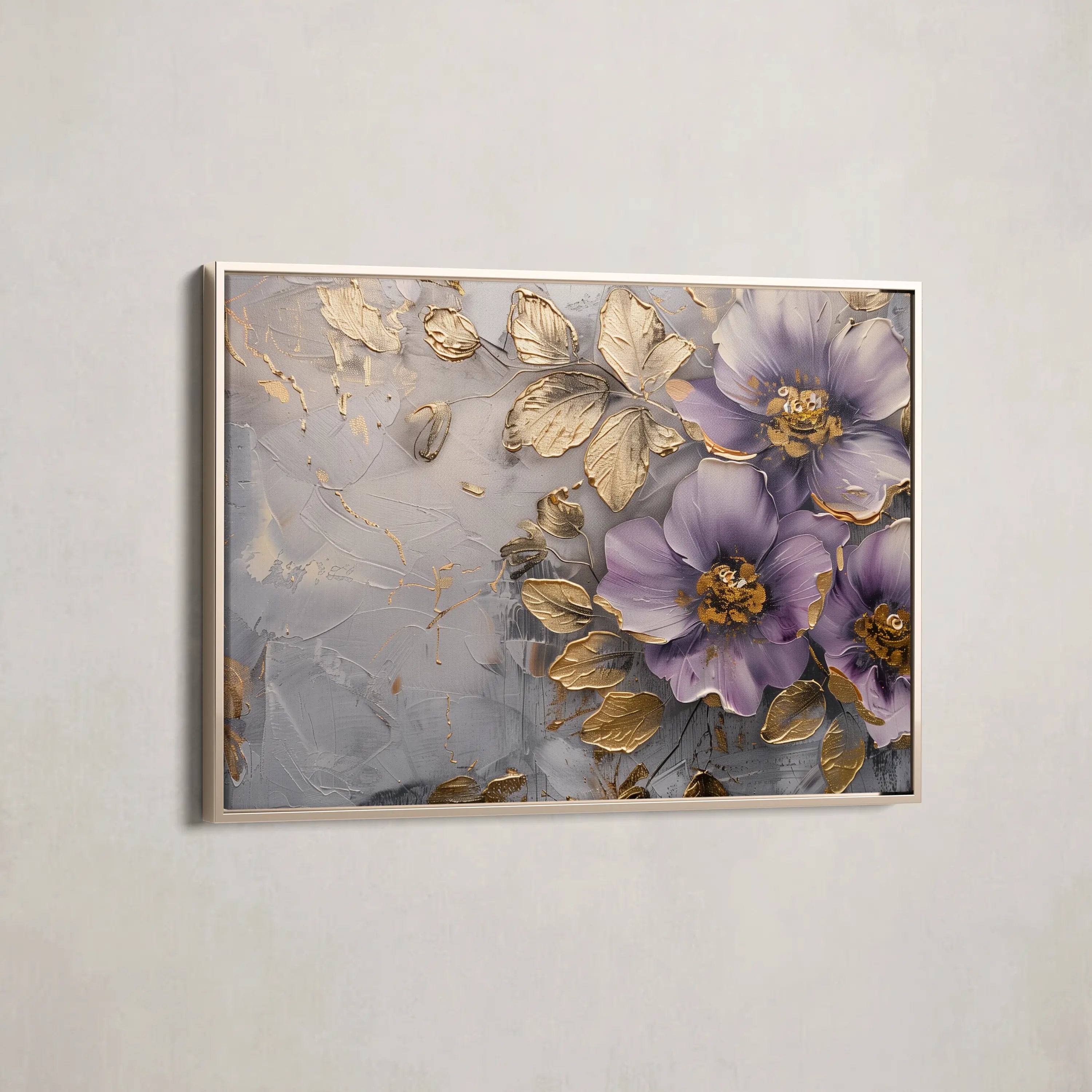 Floral Canvas Wall Art WAD264-F 90 x 60 cm / Stretched on hidden frame