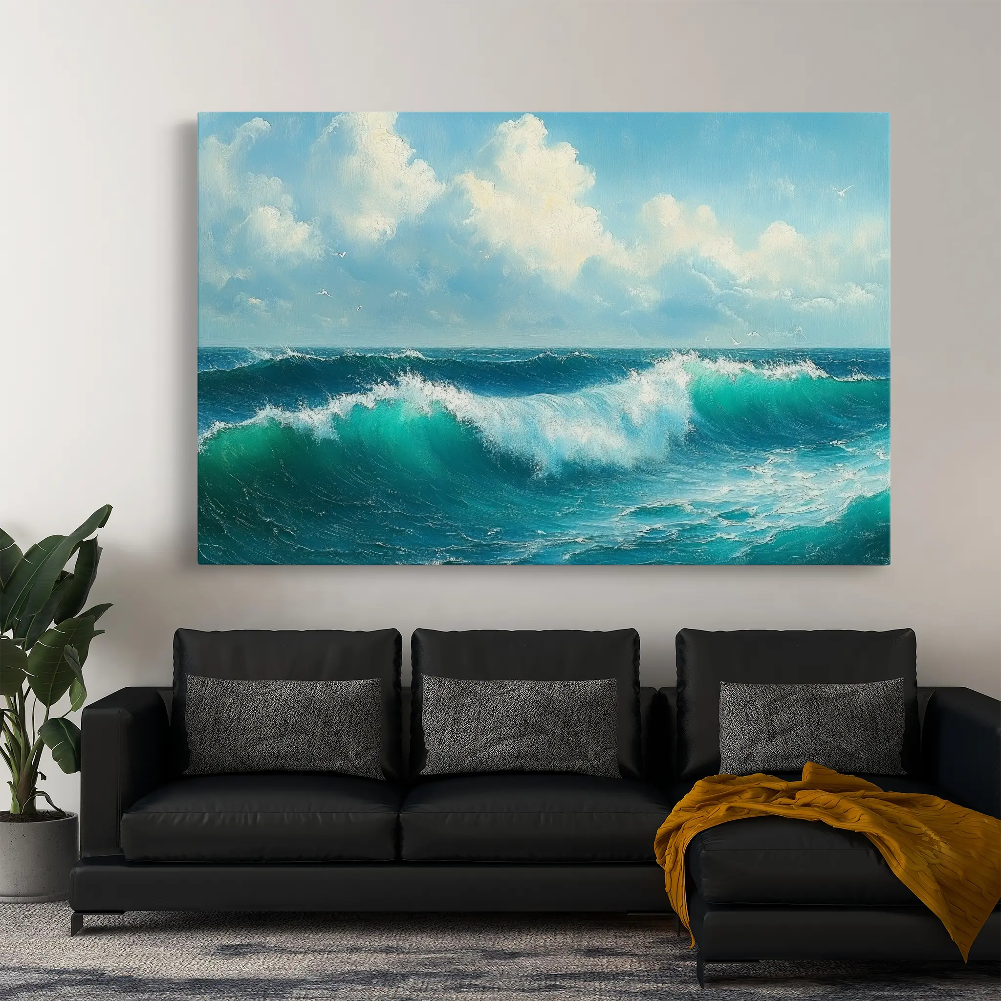 Landscape Canvas Wall Art WAD264-L 90 x 60 cm / Stretched on hidden frame