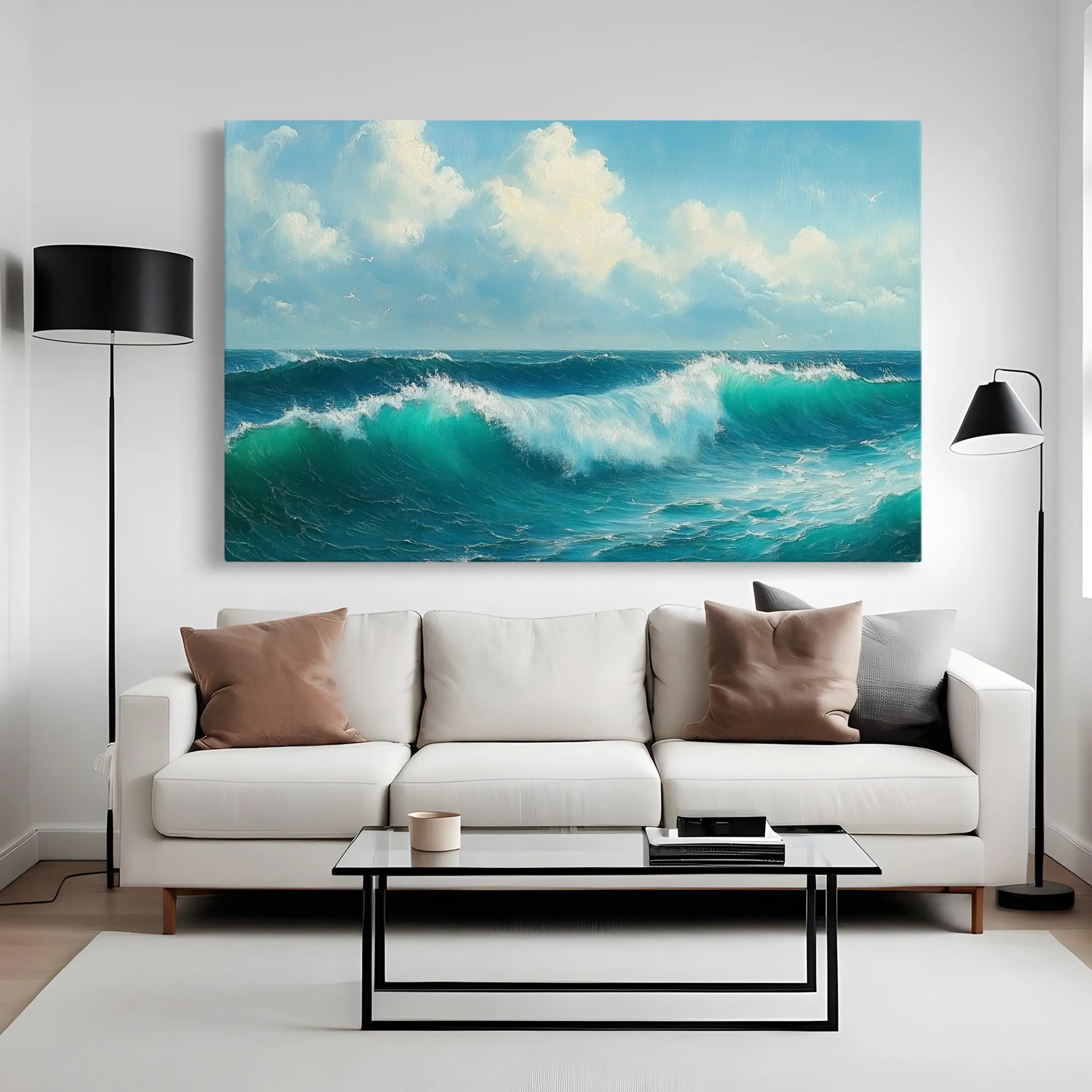 Landscape Canvas Wall Art WAD264-L 90 x 60 cm / Stretched on hidden frame