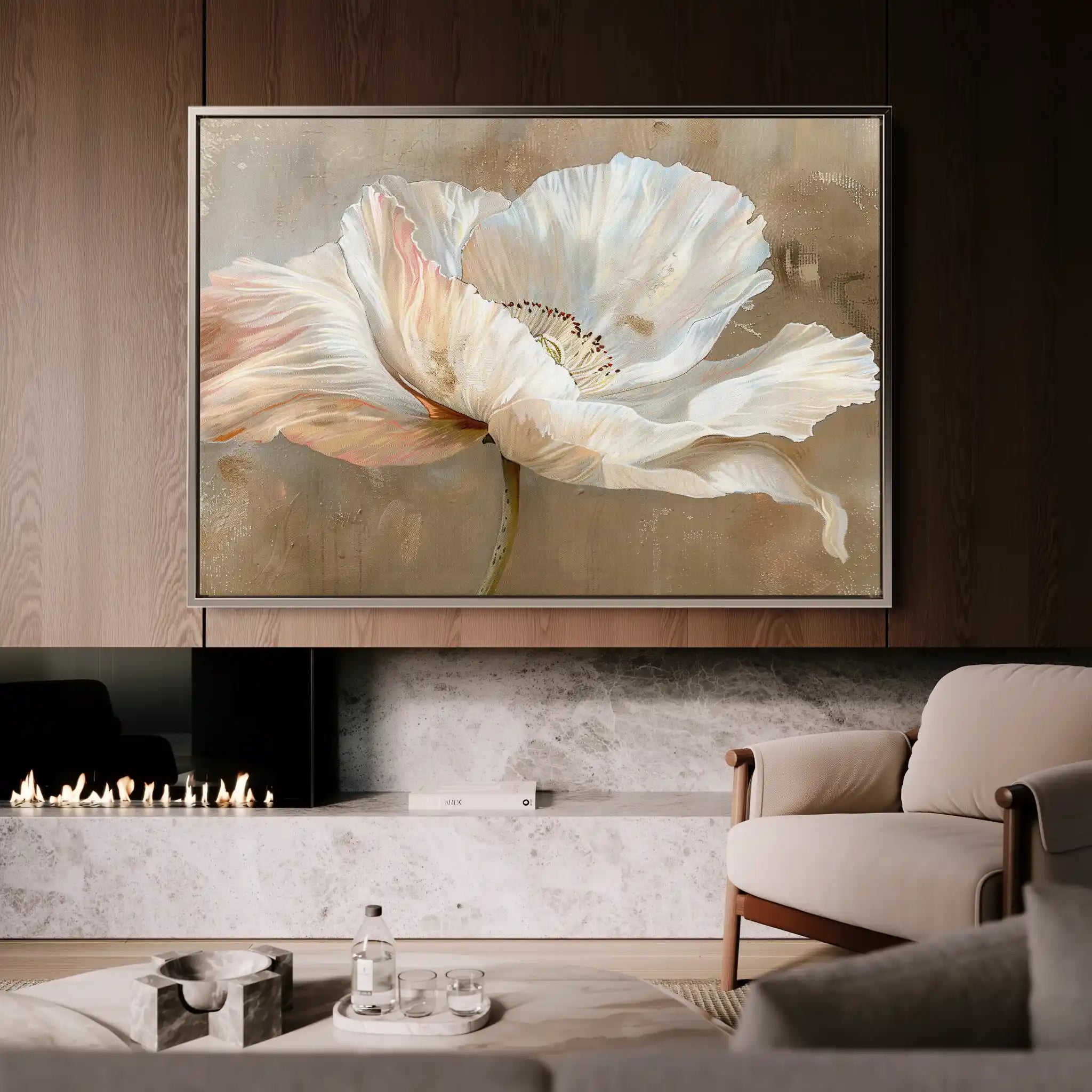 Floral Canvas Wall Art WAD265-F 90 x 60 cm / Stretched on hidden frame