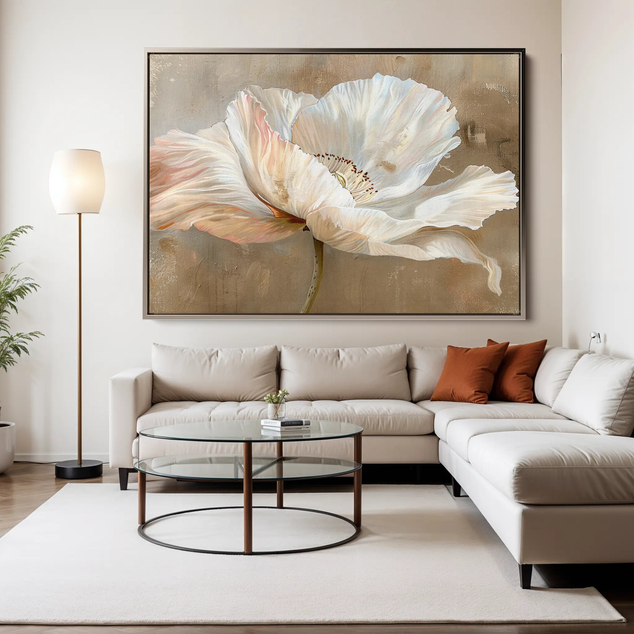 Floral Canvas Wall Art WAD265-F 90 x 60 cm / Stretched on hidden frame