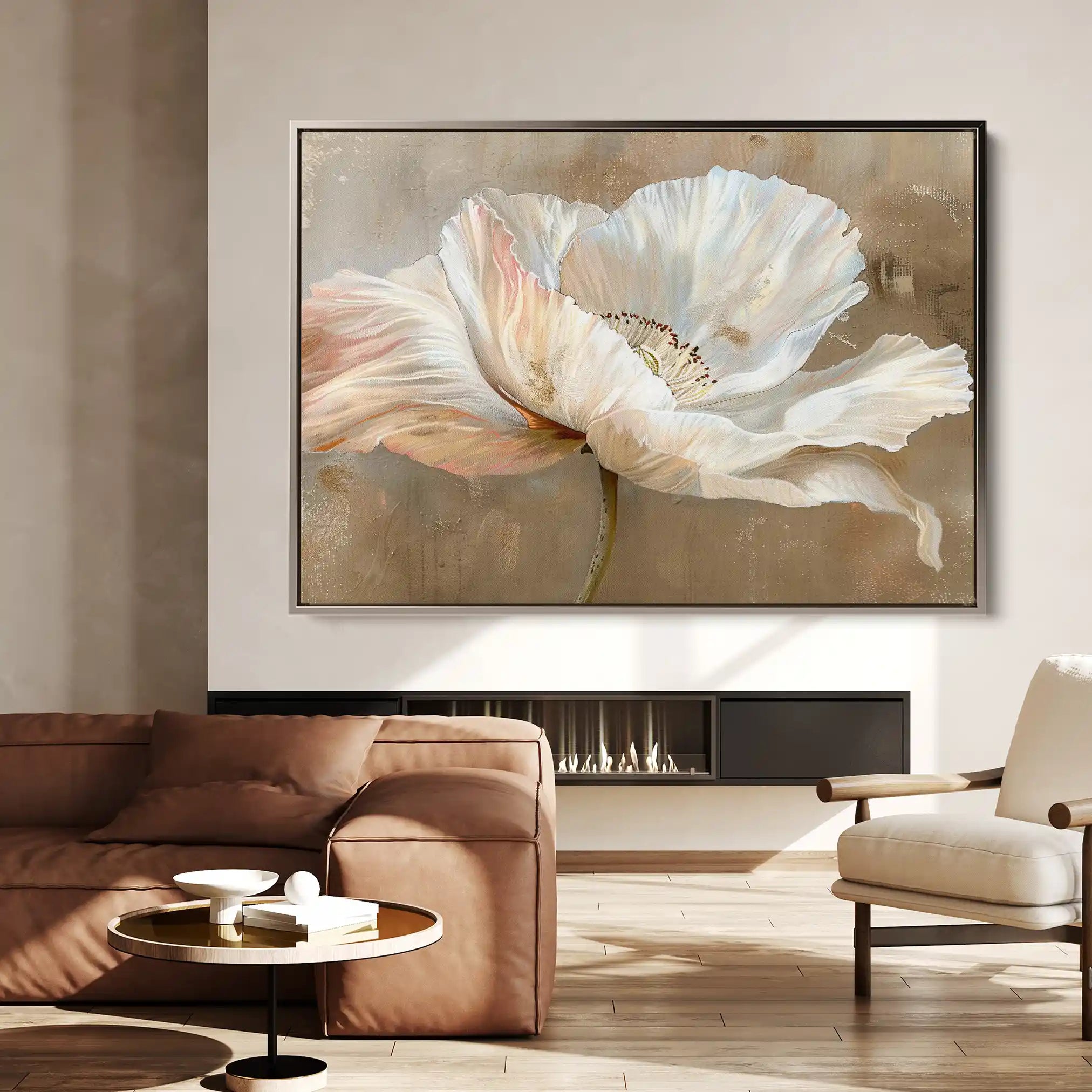 Floral Canvas Wall Art WAD265-F 90 x 60 cm / Stretched on hidden frame