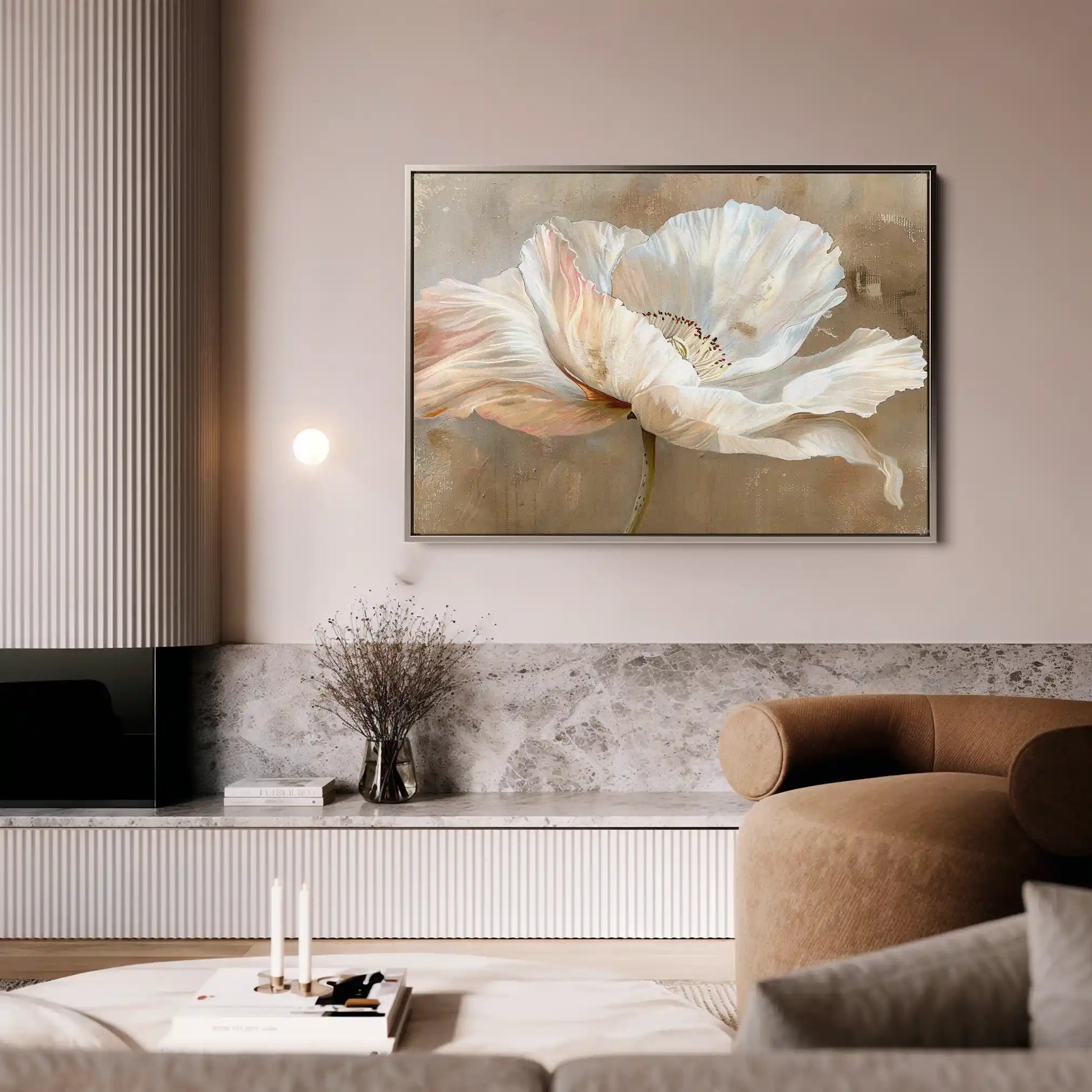 Floral Canvas Wall Art WAD265-F 90 x 60 cm / Stretched on hidden frame