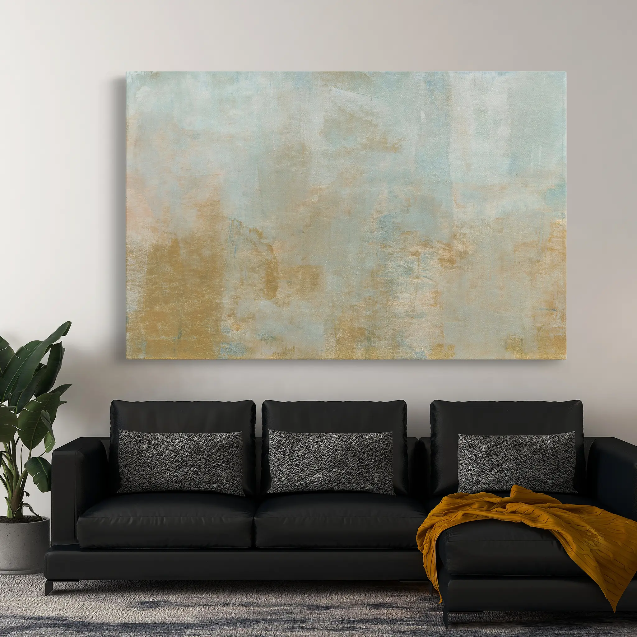 Abstract Canvas Wall Art WAD266-A 90 x 60 cm / Stretched on hidden frame