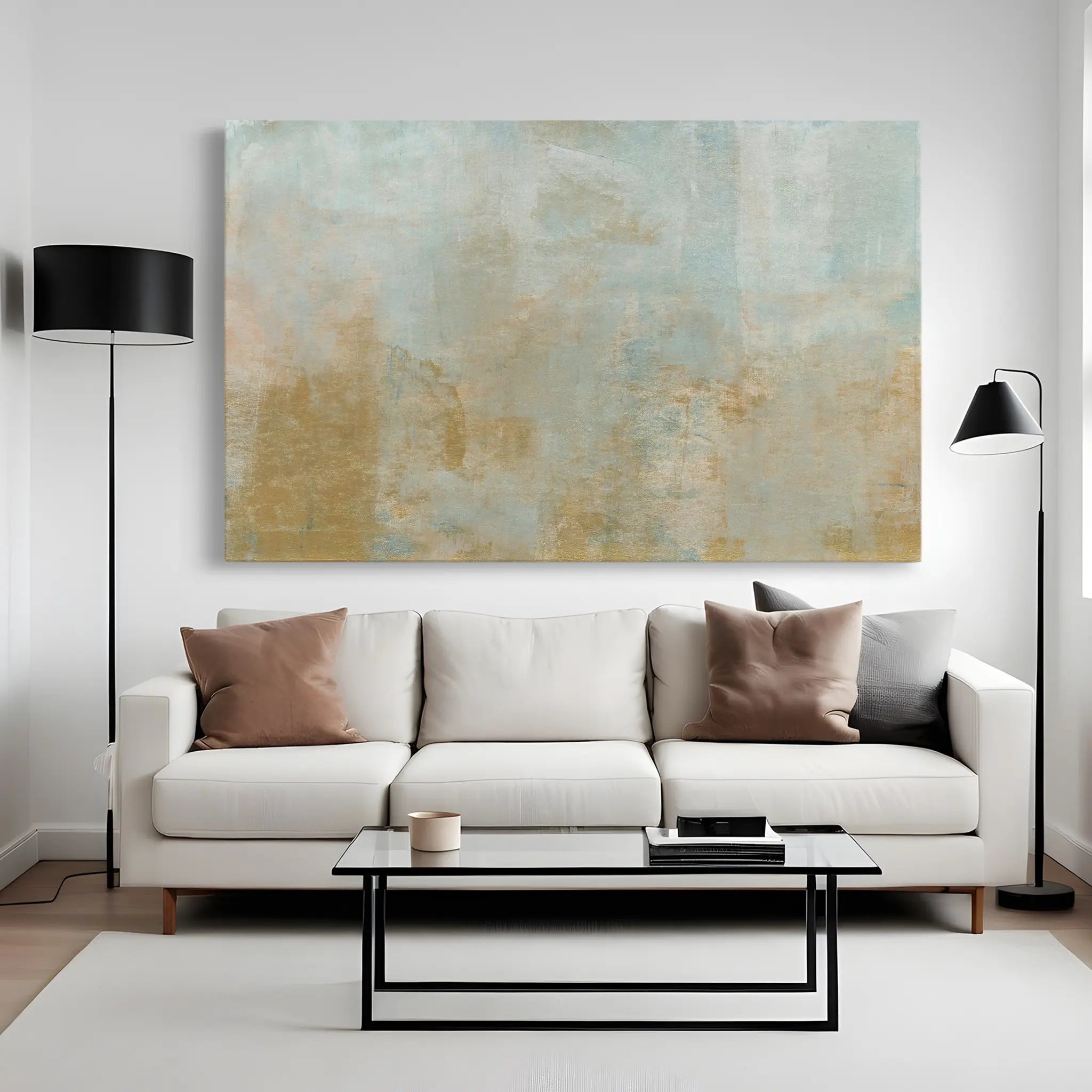 Abstract Canvas Wall Art WAD266-A 90 x 60 cm / Stretched on hidden frame