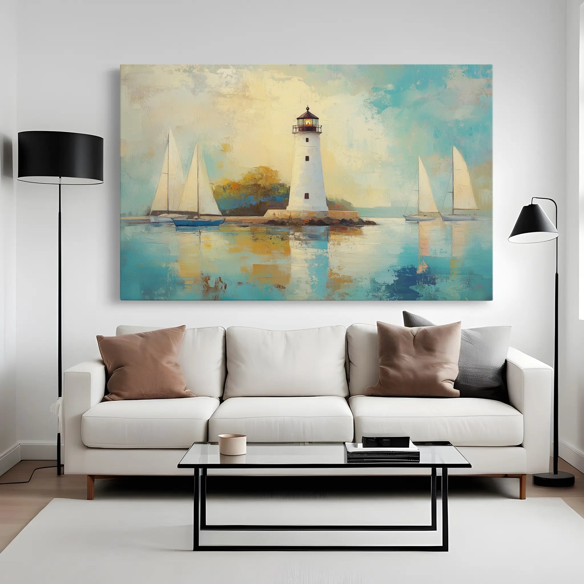 Landscape Canvas Wall Art WAD266-L 90 x 60 cm / Stretched on hidden frame