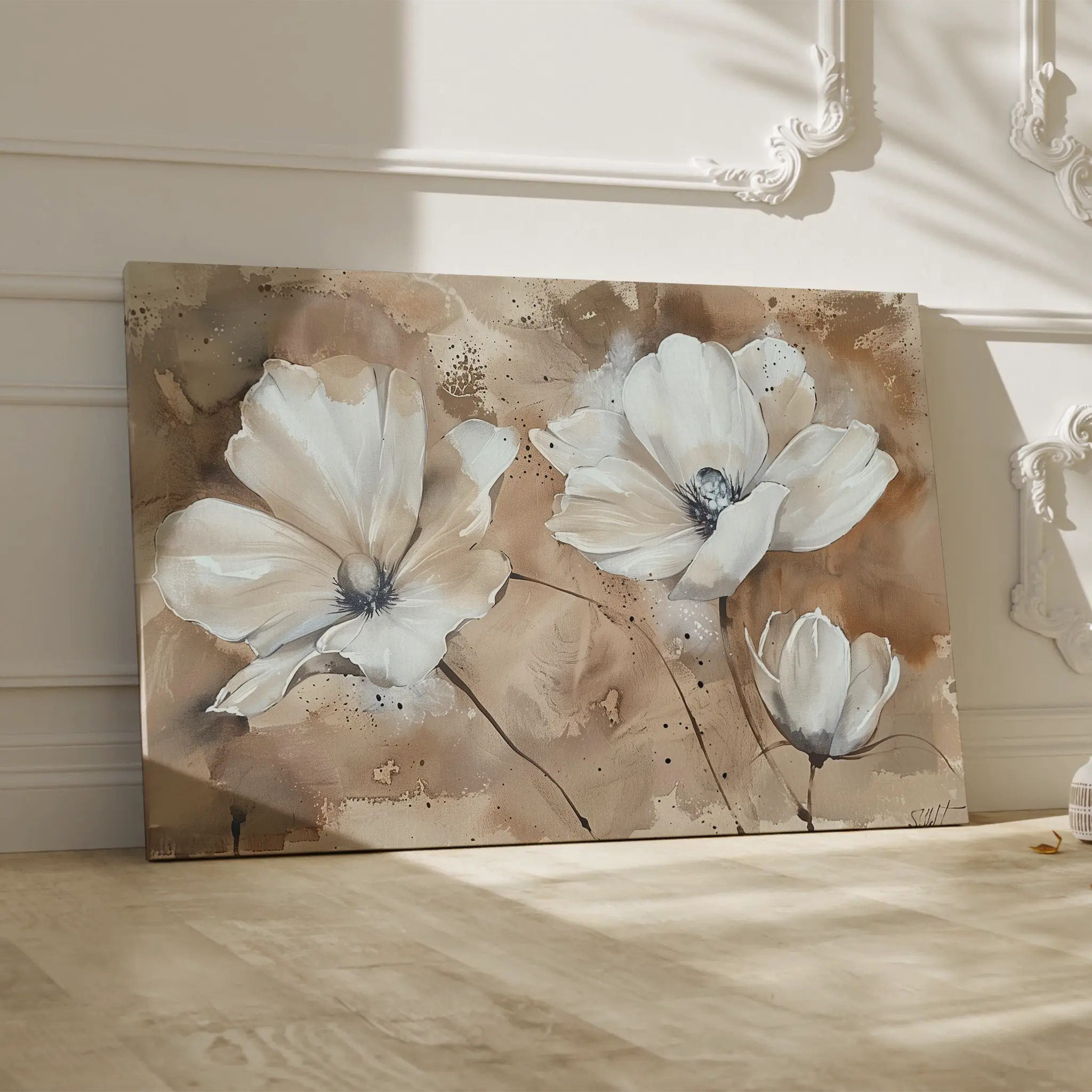 Floral Canvas Wall Art WAD267-F 90 x 60 cm / Stretched on hidden frame