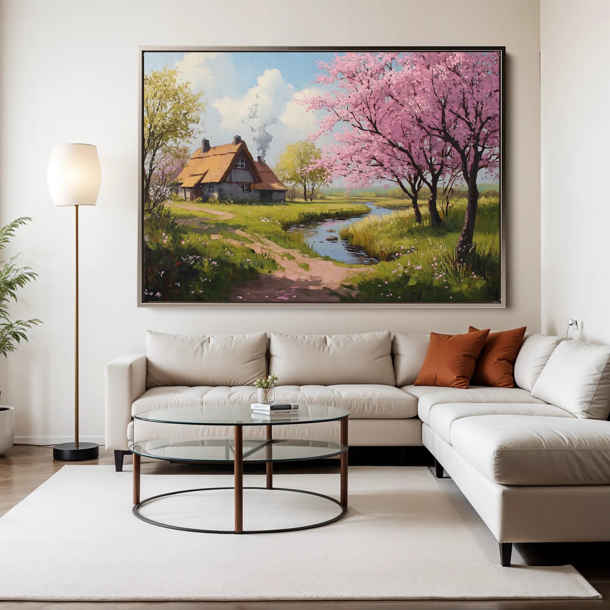 Landscape Canvas Wall Art WAD267-L 90 x 60 cm / Stretched on hidden frame