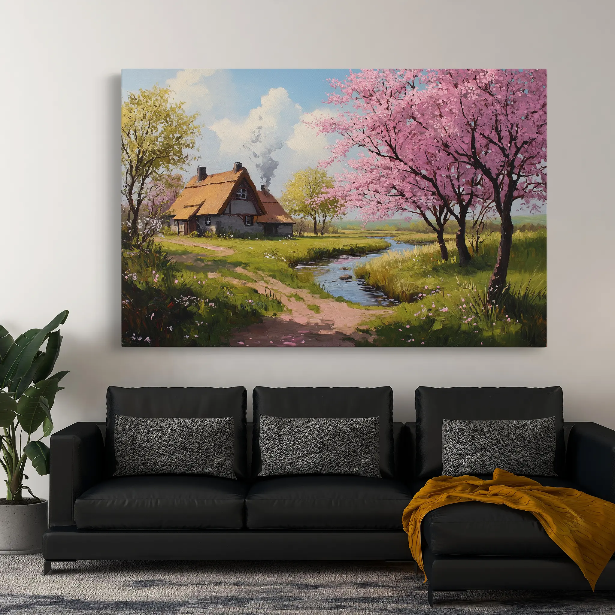 Landscape Canvas Wall Art WAD267-L 90 x 60 cm / Stretched on hidden frame