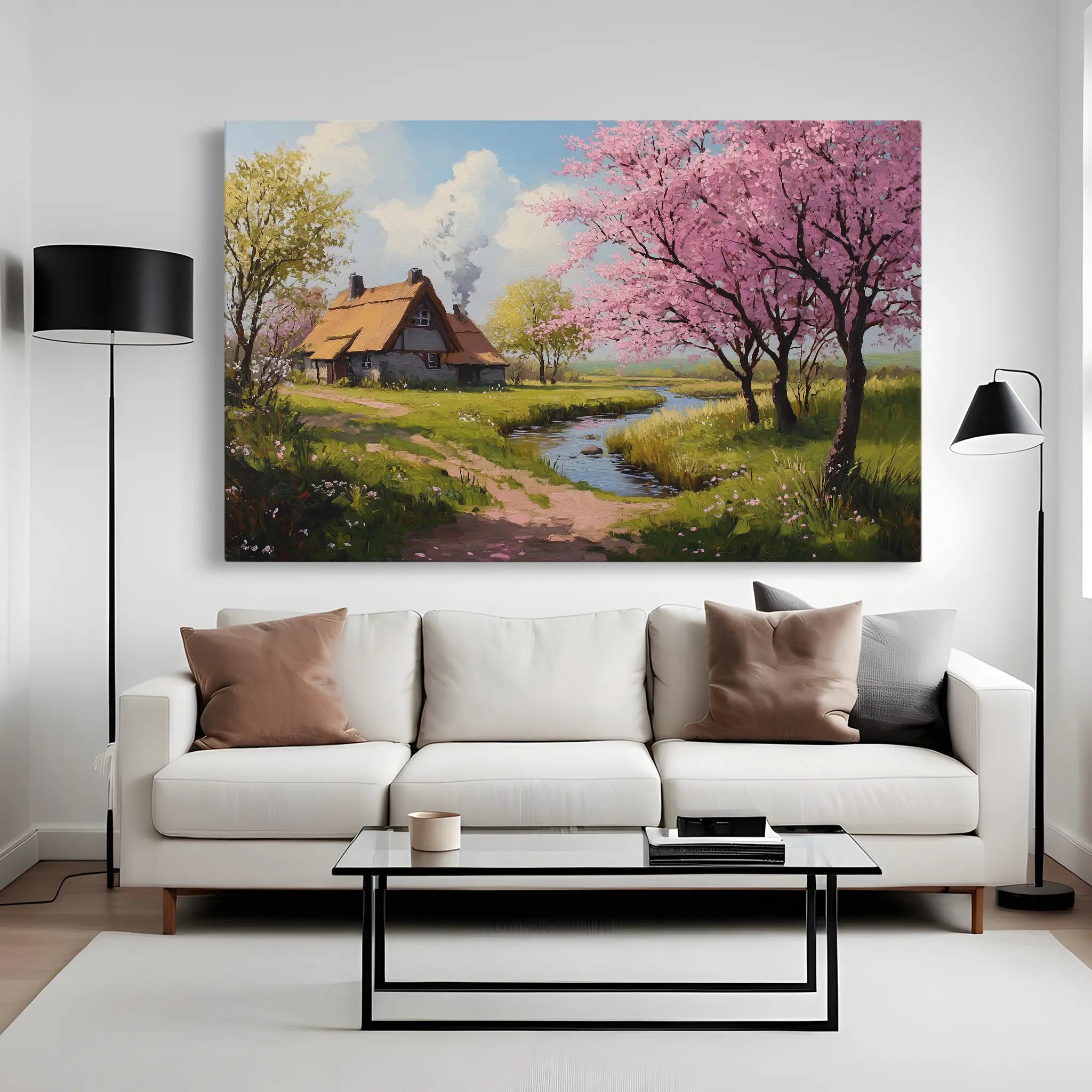 Landscape Canvas Wall Art WAD267-L 90 x 60 cm / Stretched on hidden frame