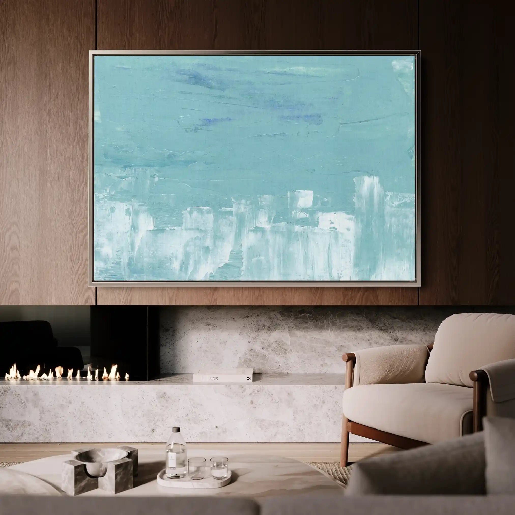 Abstract Canvas Wall Art WAD268-A 90 x 60 cm / Stretched on hidden frame