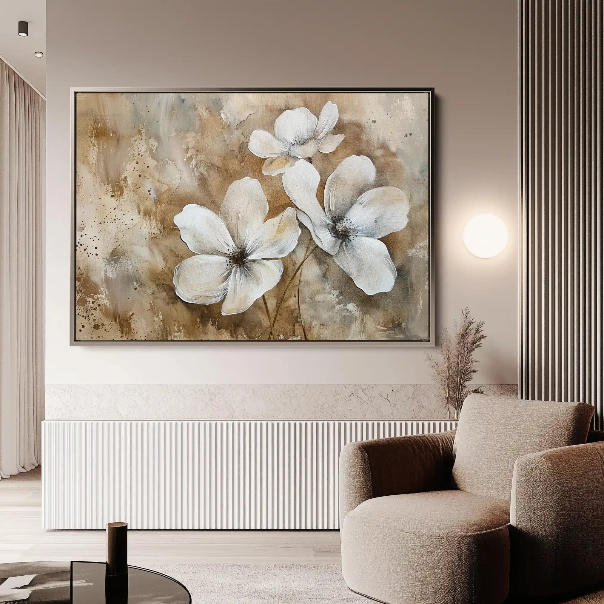 Floral Canvas Wall Art WAD268-F 90 x 60 cm / Stretched on hidden frame