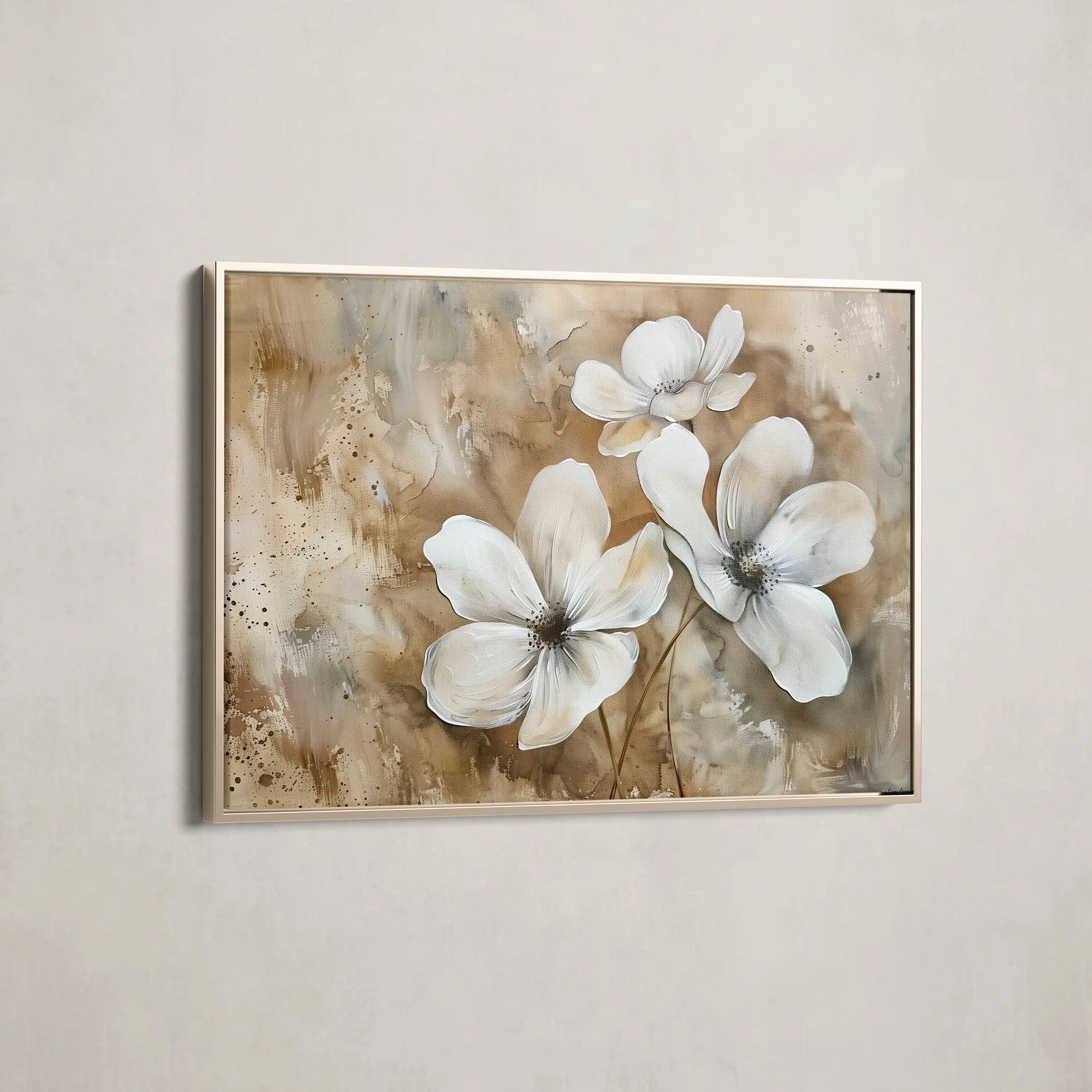 Floral Canvas Wall Art WAD268-F 90 x 60 cm / Stretched on hidden frame