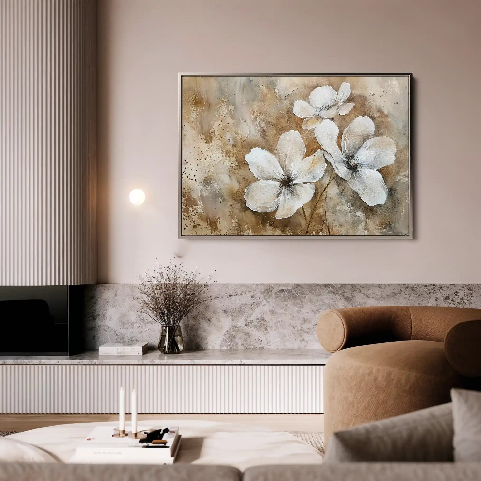 Floral Canvas Wall Art WAD268-F 90 x 60 cm / Stretched on hidden frame