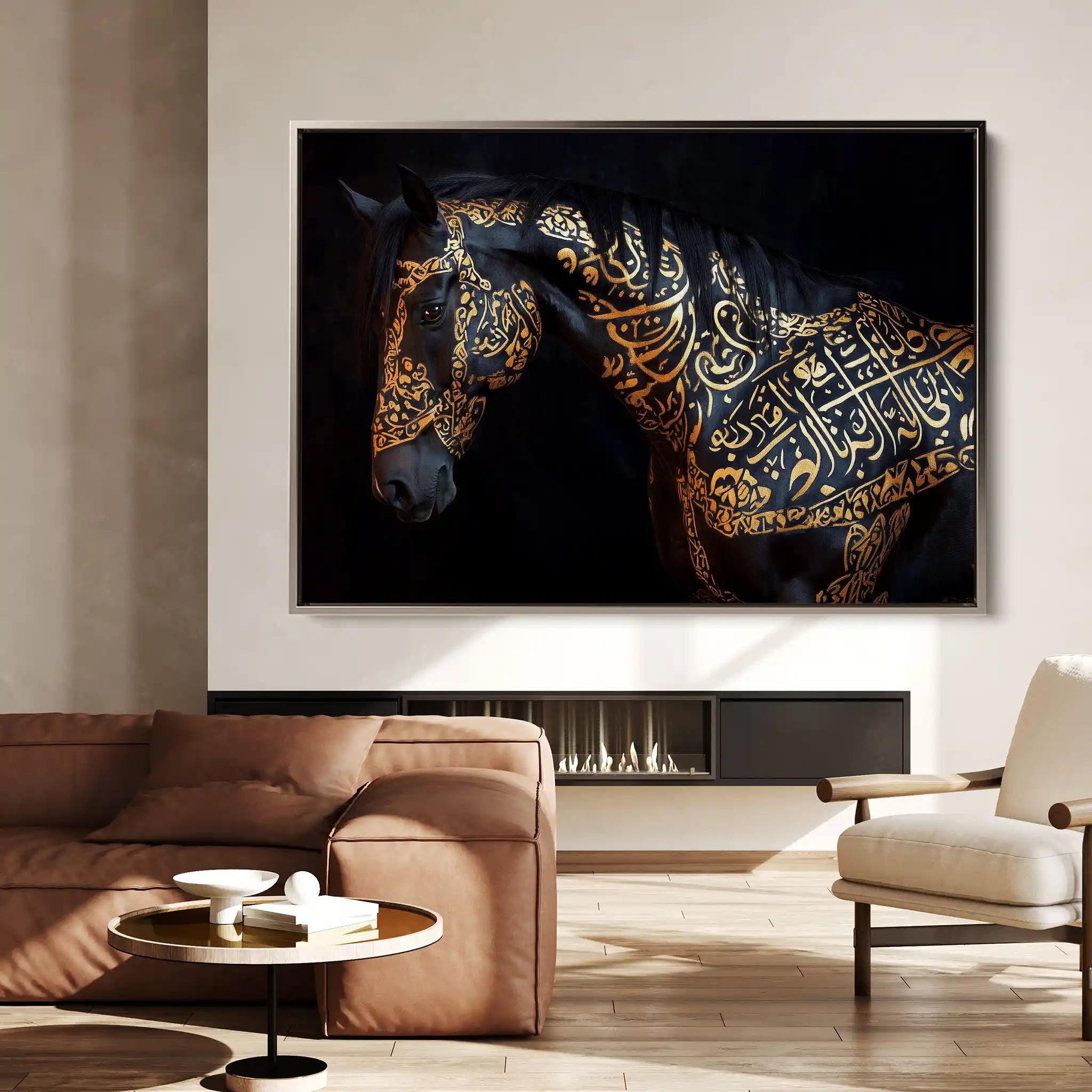 Horses Canvas Wall Art WAD268-H 90 x 60 cm / Stretched on hidden frame