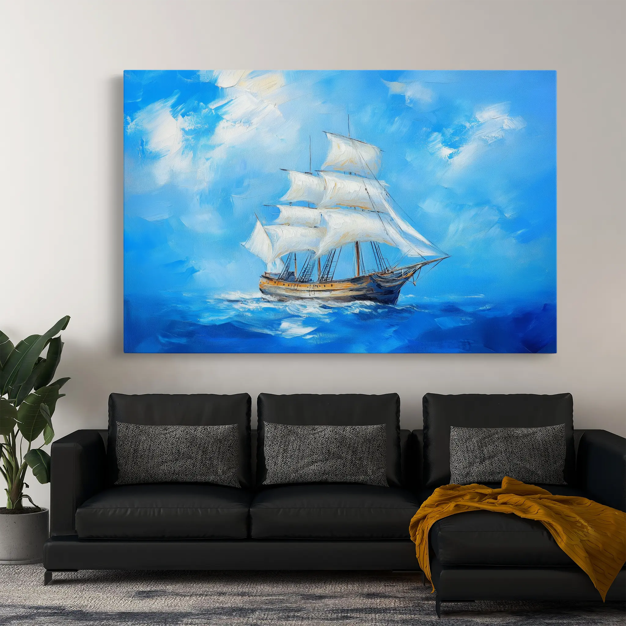 Landscape Canvas Wall Art WAD268-L 90 x 60 cm / Stretched on hidden frame