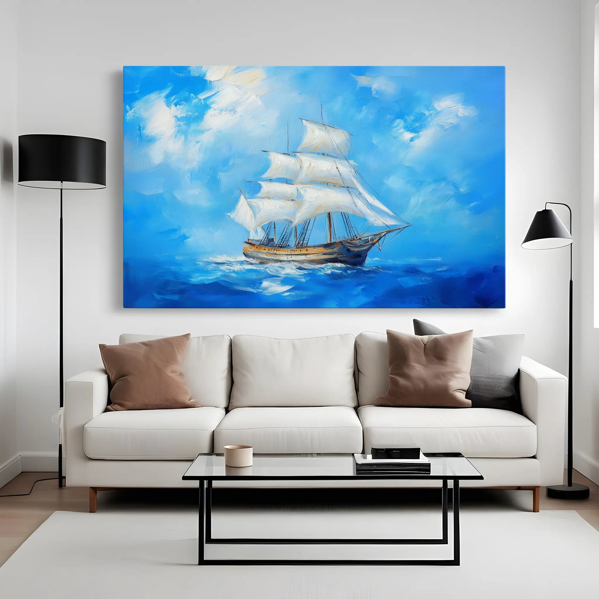 Landscape Canvas Wall Art WAD268-L 90 x 60 cm / Stretched on hidden frame