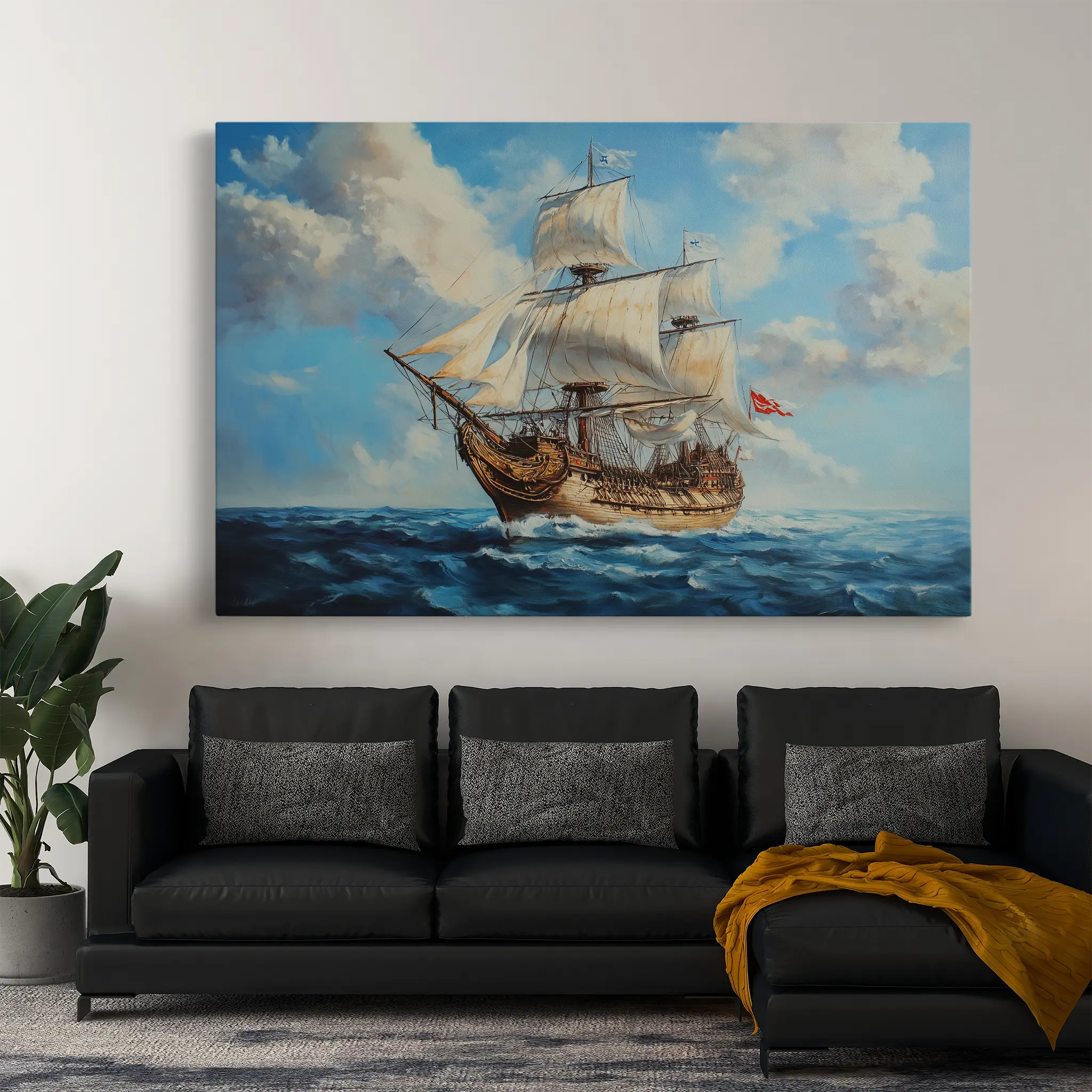 Landscape Canvas Wall Art WAD269-L 90 x 60 cm / Stretched on hidden frame