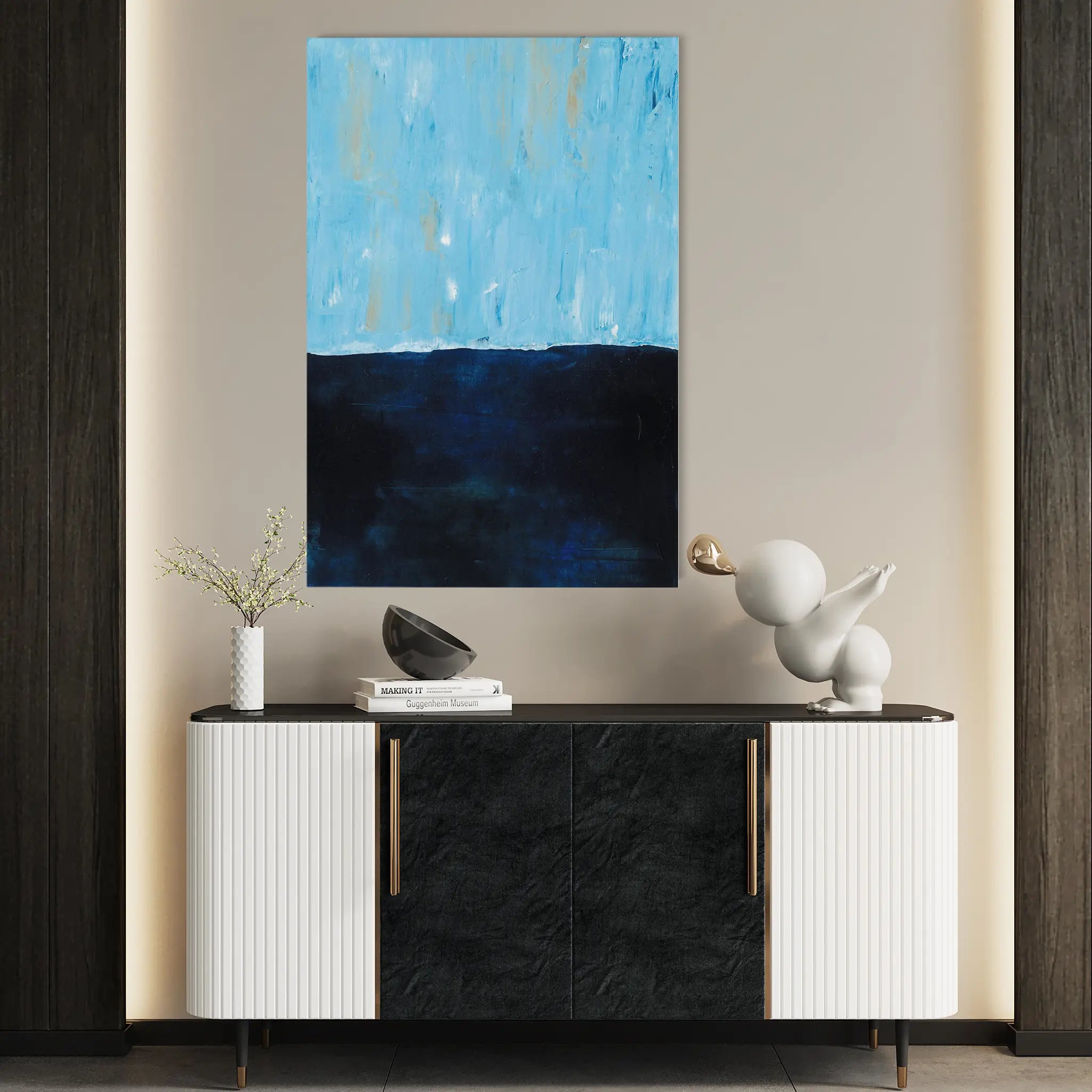 Abstract Canvas Wall Art WAD270-A 90 x 60 cm / Stretched on hidden frame