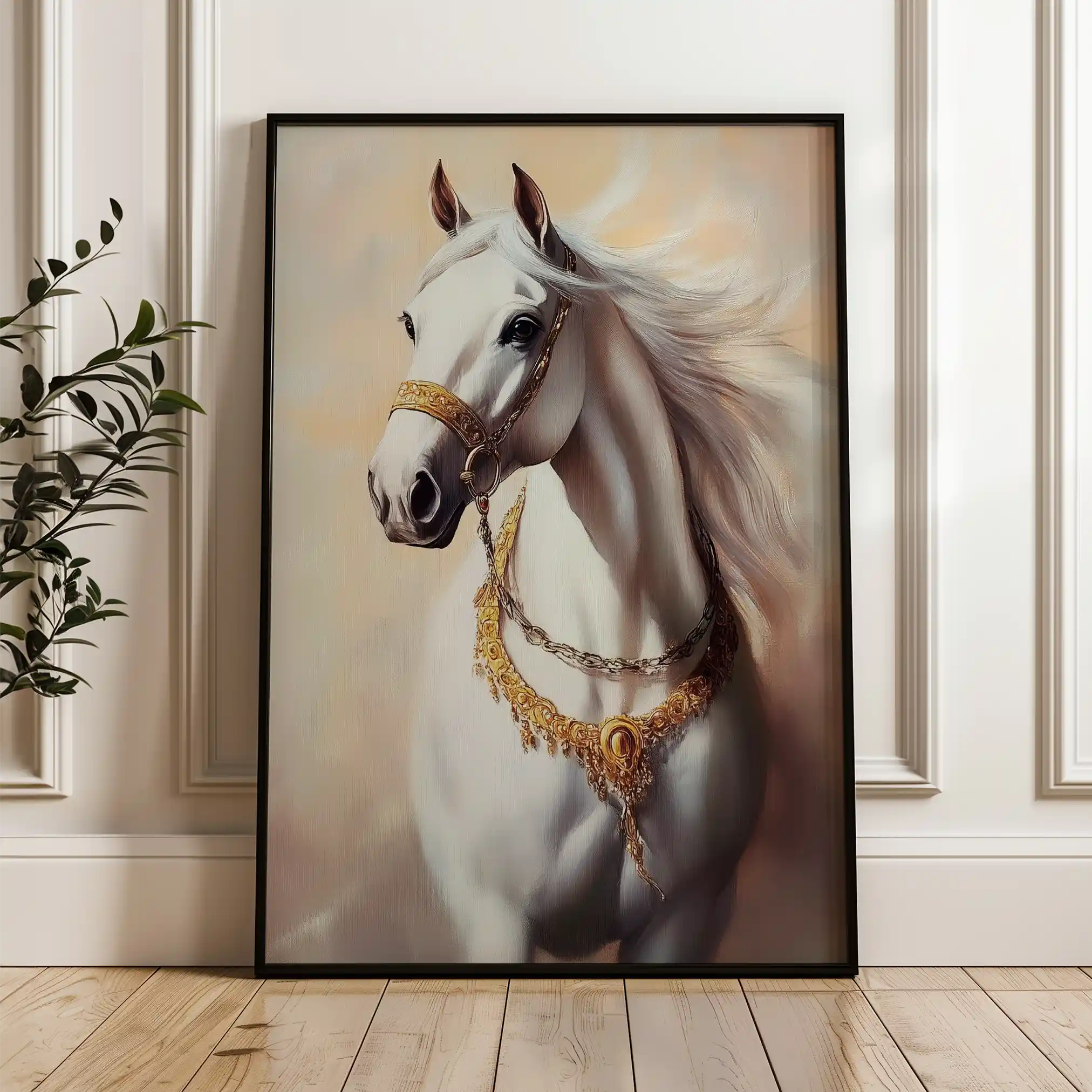 Horses 270 Canvas Art 90 x 60 cm / Stretched on hidden frame