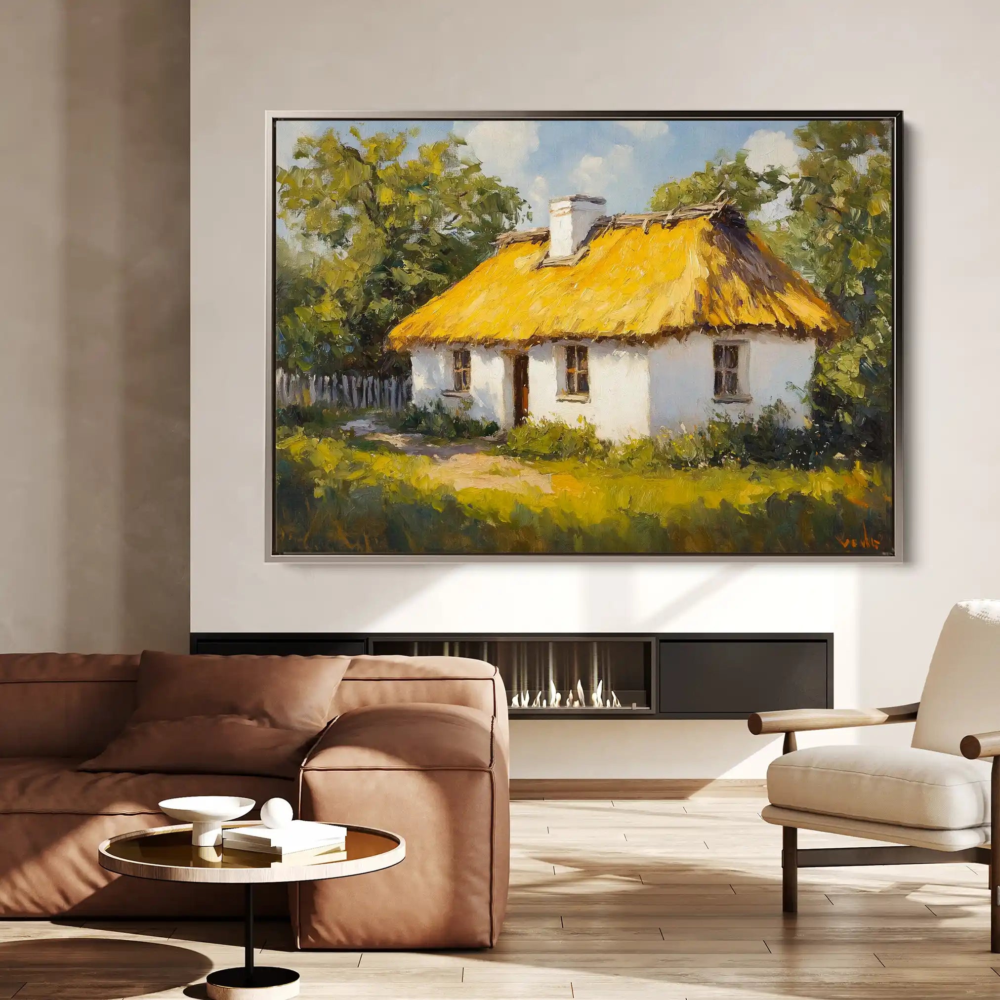 Landscape 270 Canvas Art 90 x 60 cm / Stretched on hidden frame