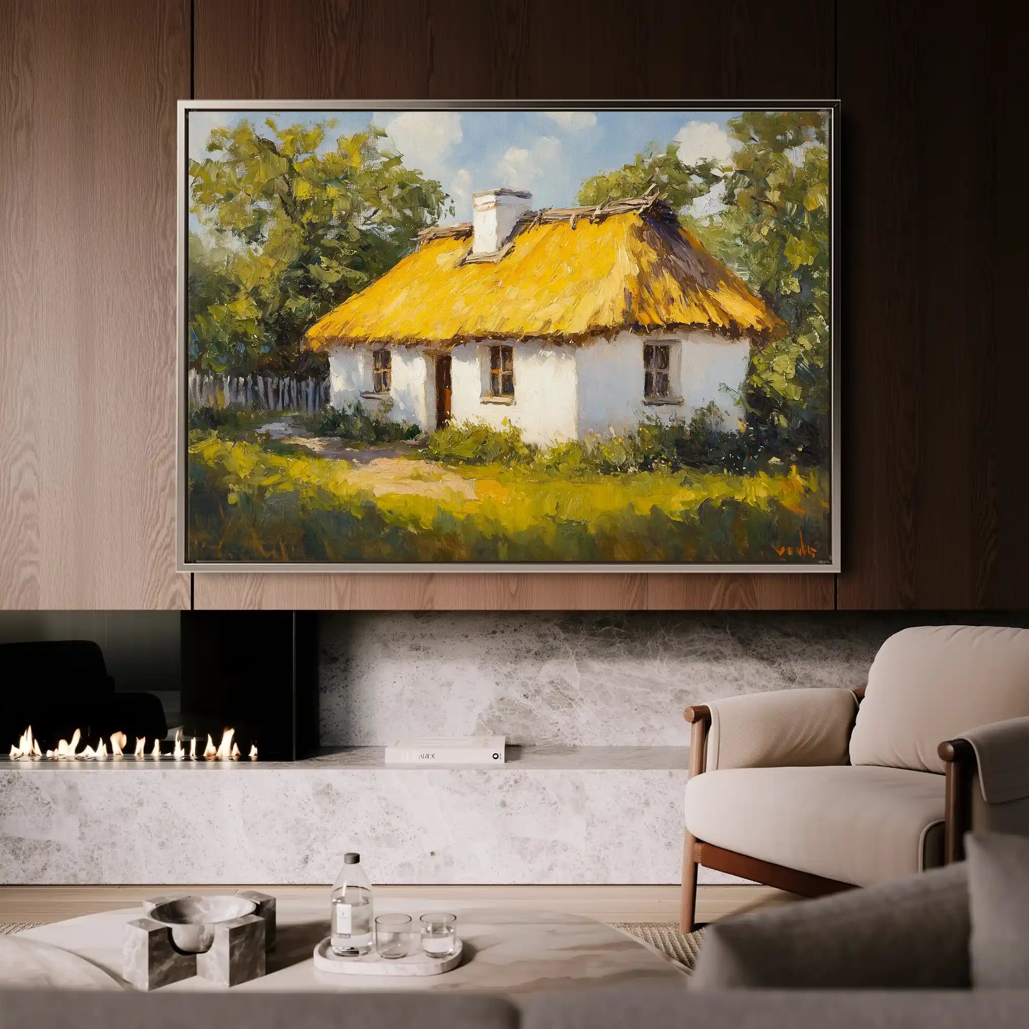 Landscape 270 Canvas Art 90 x 60 cm / Stretched on hidden frame
