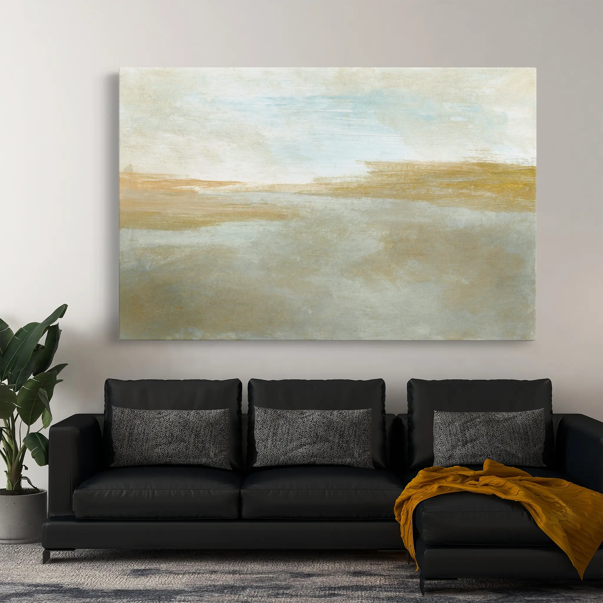 Abstract Canvas Wall Art WAD271-A 90 x 60 cm / Stretched on hidden frame