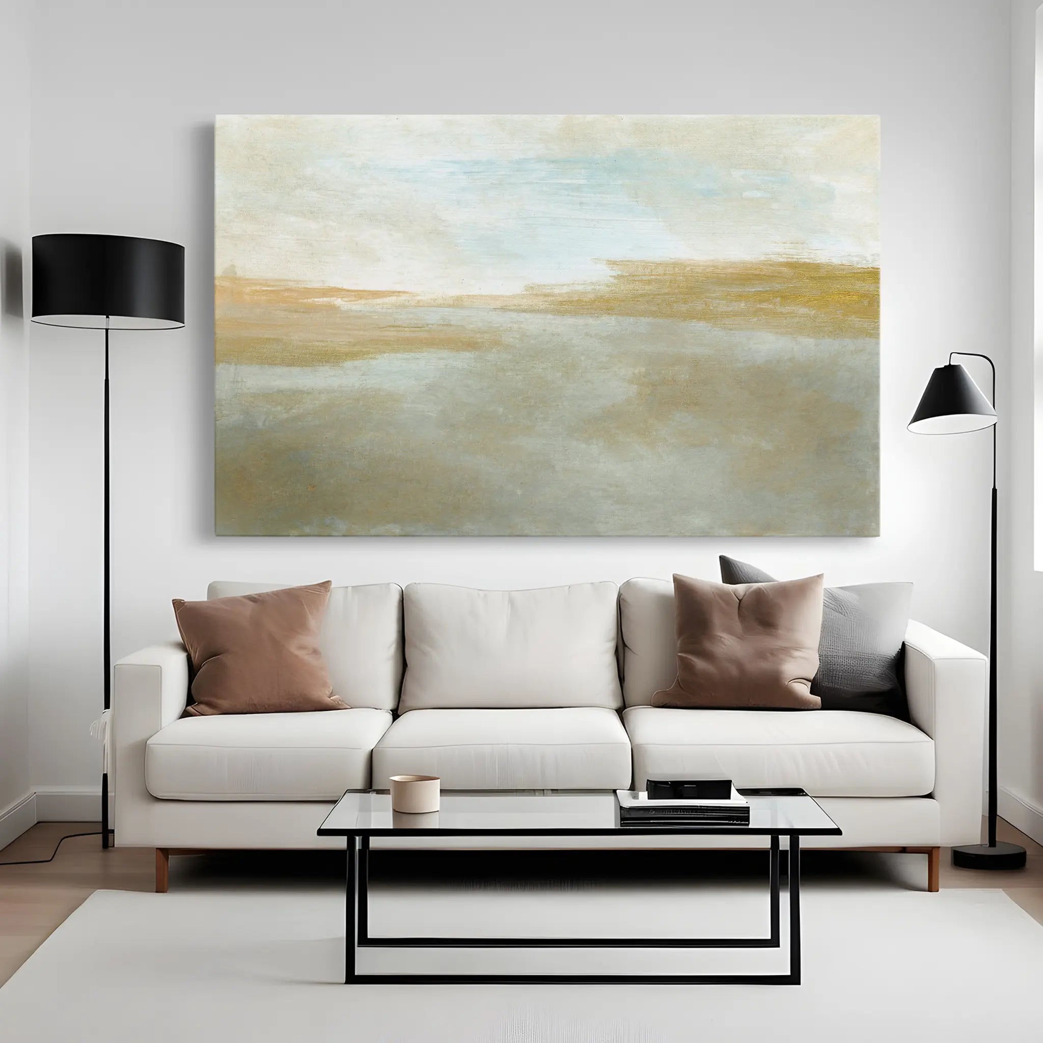 Abstract Canvas Wall Art WAD271-A 90 x 60 cm / Stretched on hidden frame