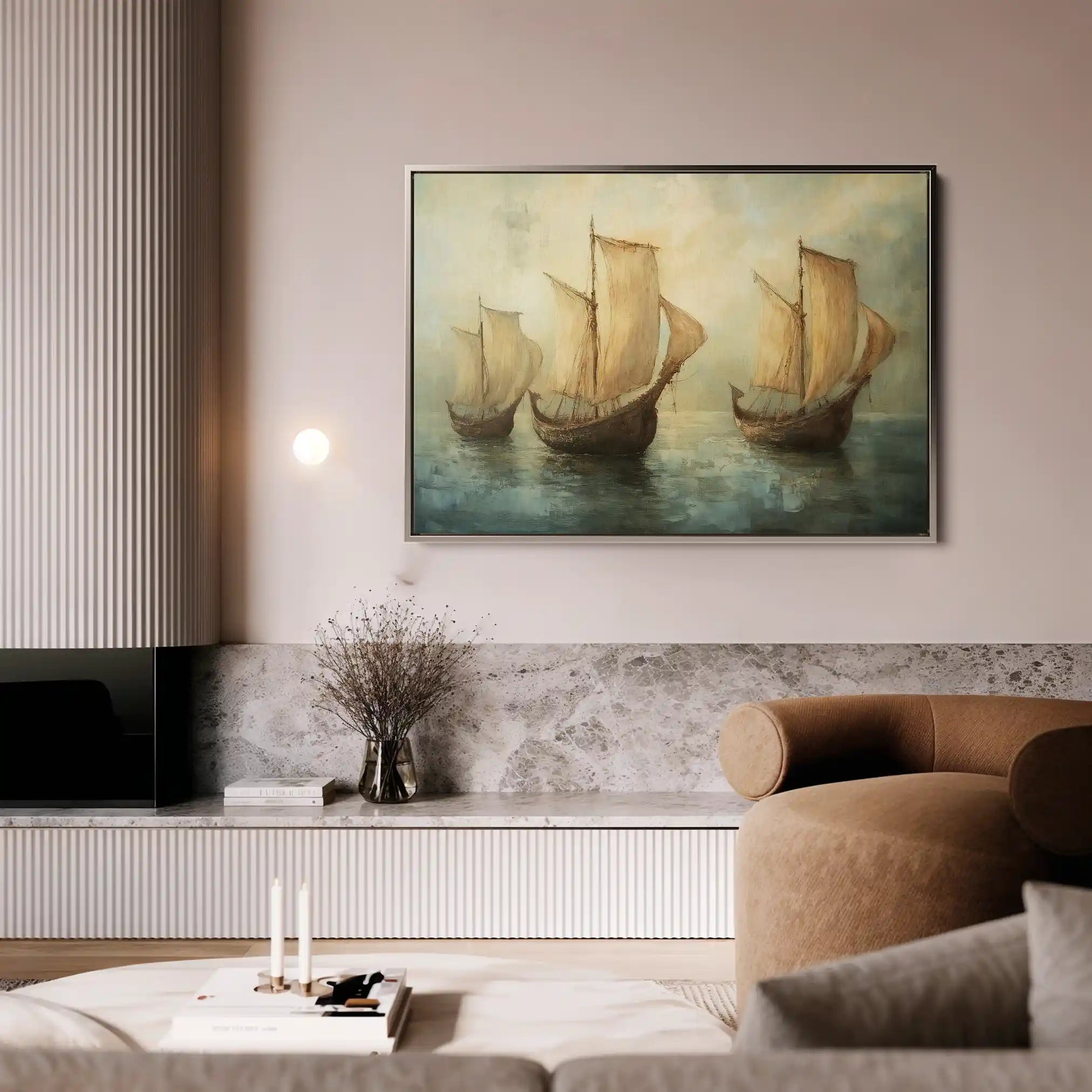 Landscape 272 Canvas Art 90 x 60 cm / Stretched on hidden frame