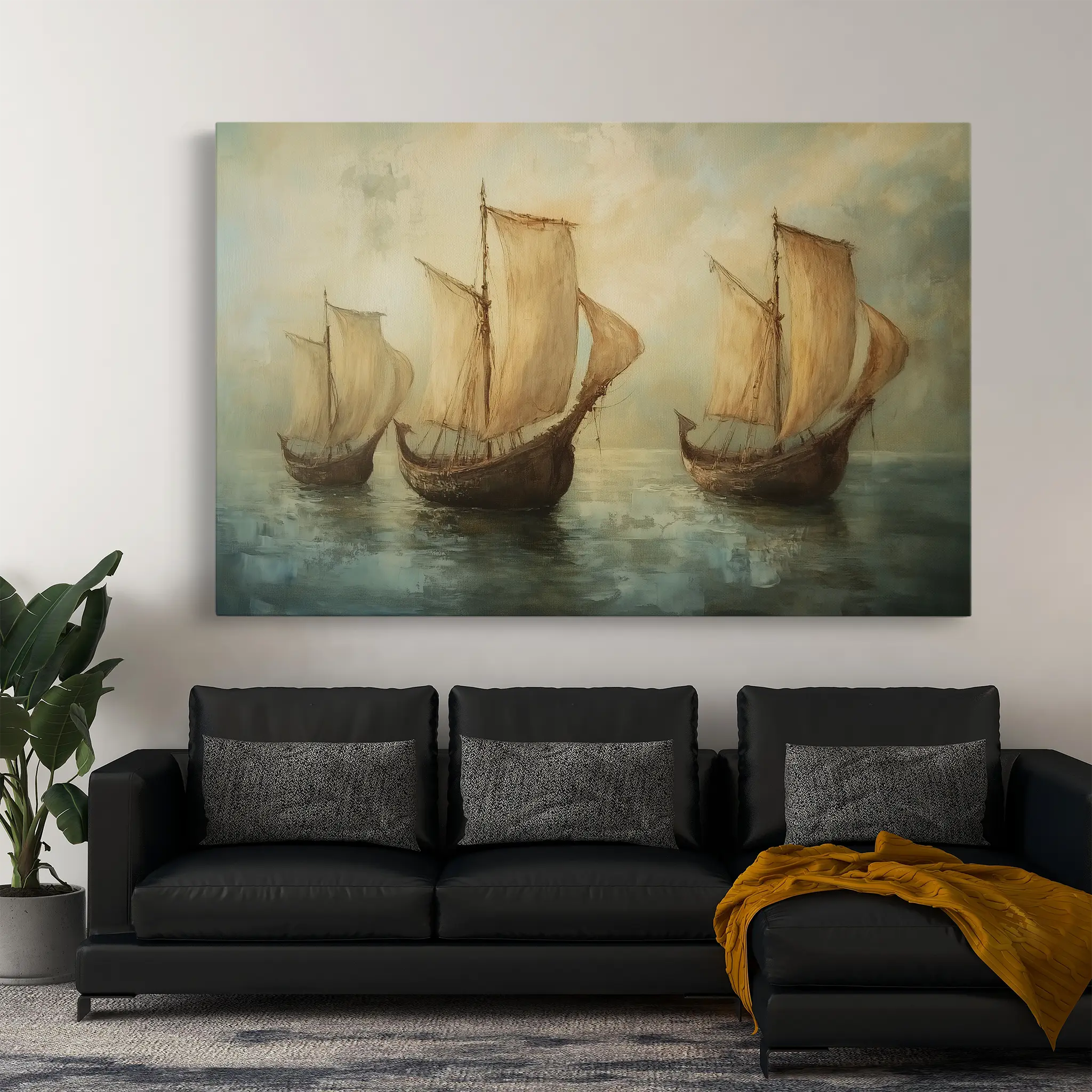 Landscape Canvas Wall Art WAD272-L 90 x 60 cm / Stretched on hidden frame