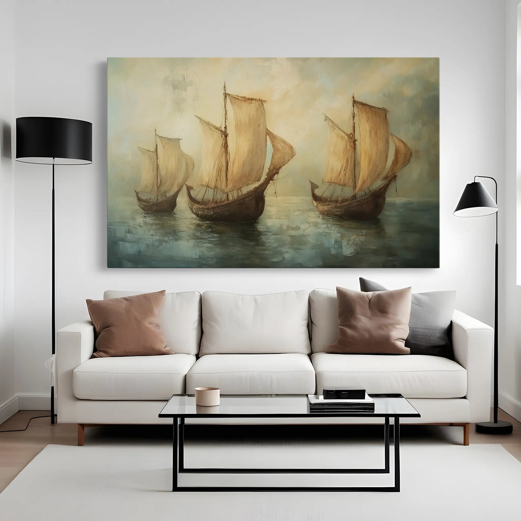 Landscape Canvas Wall Art WAD272-L 90 x 60 cm / Stretched on hidden frame