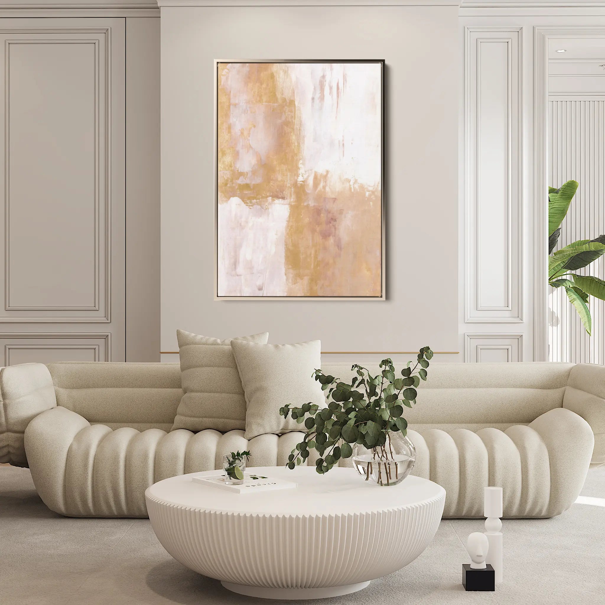 Abstract Canvas Wall Art WAD274-A 90 x 60 cm / Stretched on hidden frame