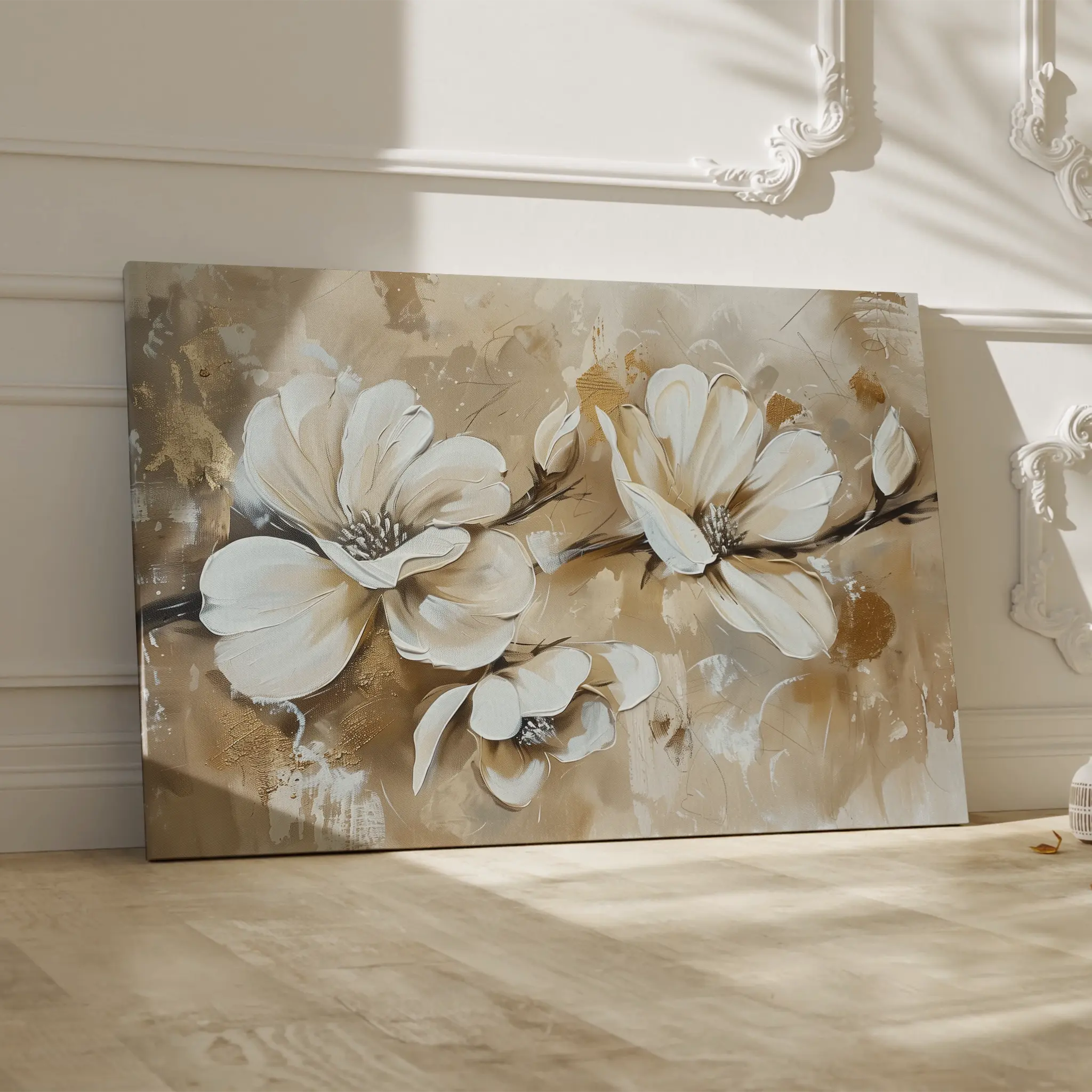 Floral Canvas Wall Art WAD274-F 90 x 60 cm / Stretched on hidden frame