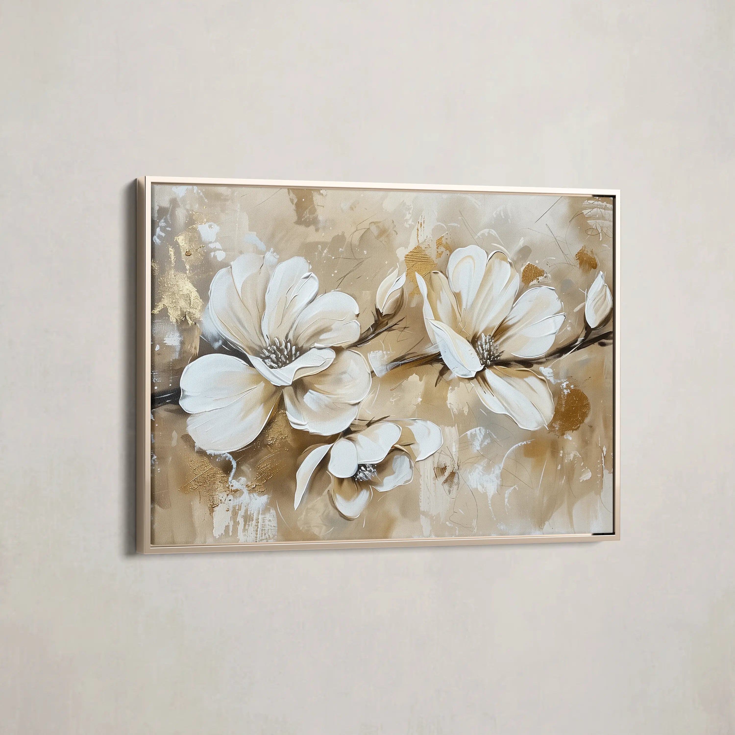 Floral Canvas Wall Art WAD274-F 90 x 60 cm / Stretched on hidden frame