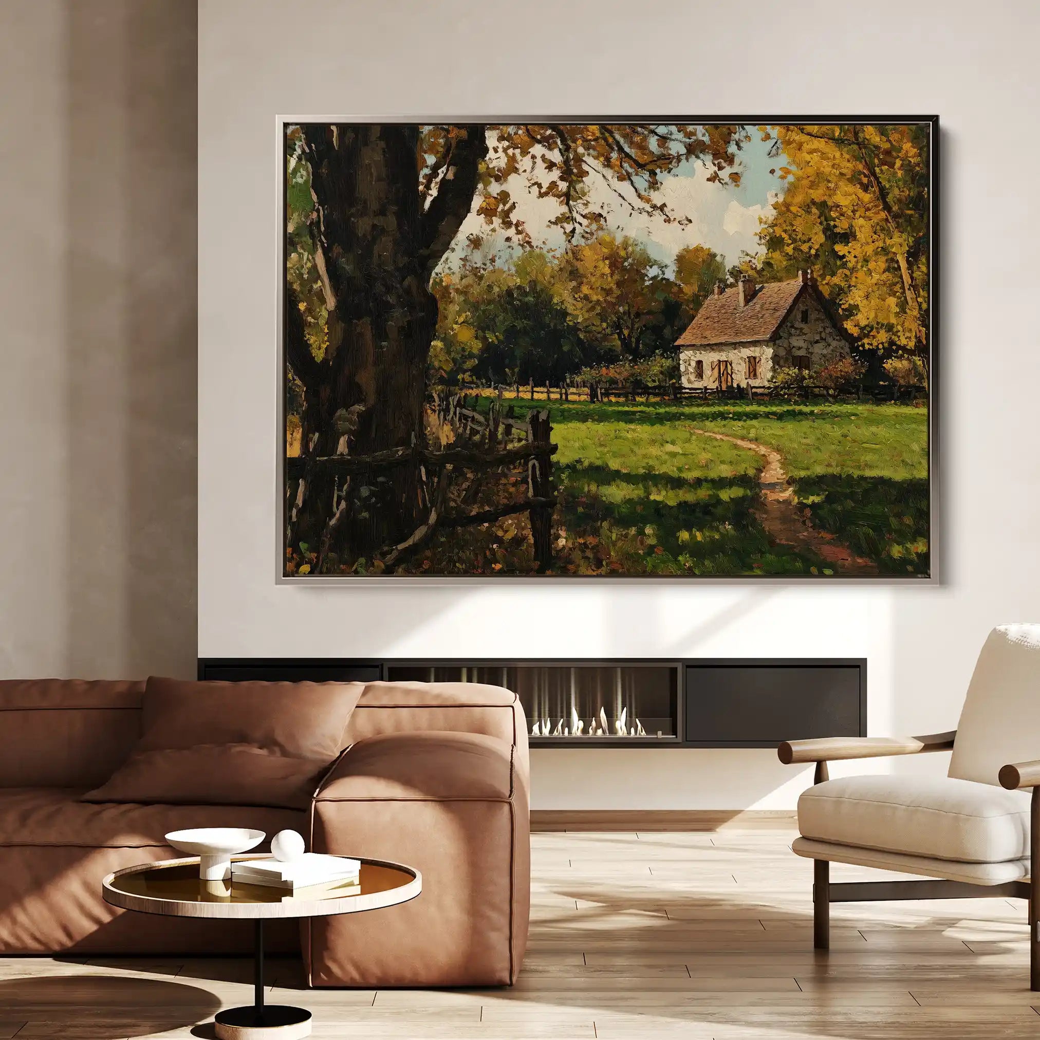 Landscape 274 Canvas Art 90 x 60 cm / Stretched on hidden frame