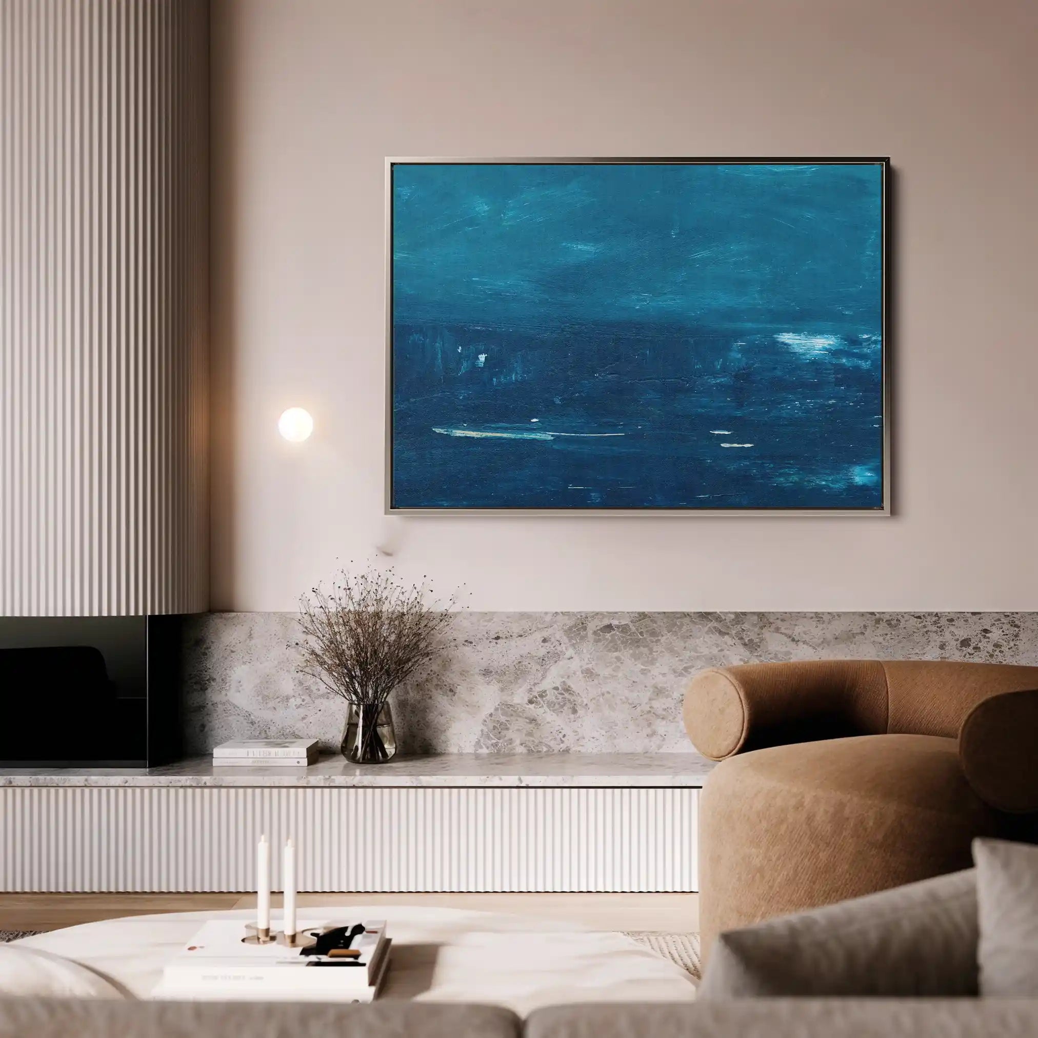 Abstract Canvas Wall Art WAD276-A 90 x 60 cm / Stretched on hidden frame